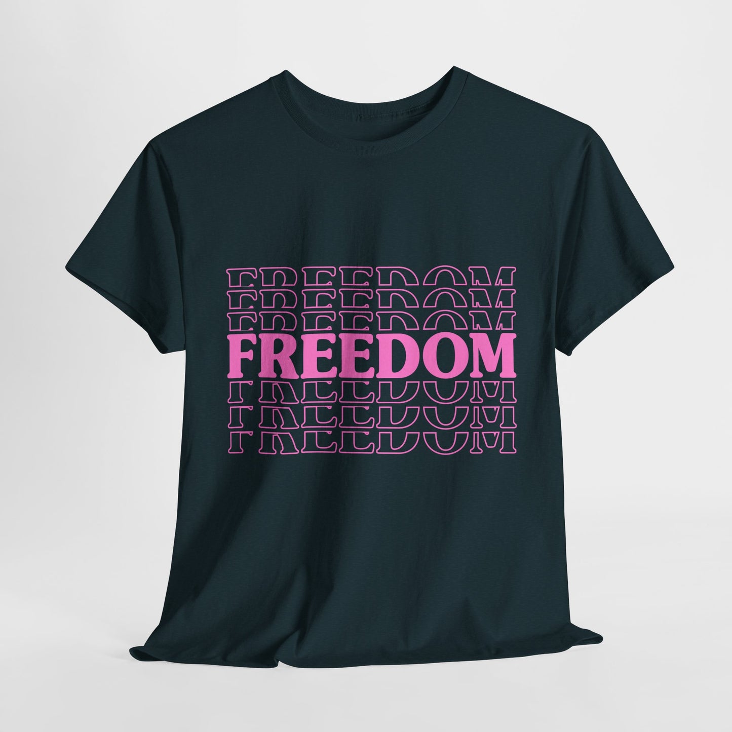 Bold Freedom Graphic Tee, Unisex Heavy Cotton Shirt, Casual Wear, Gift for Freedom Lovers, Statement T-Shirt, Everyday Essentials - 13518
