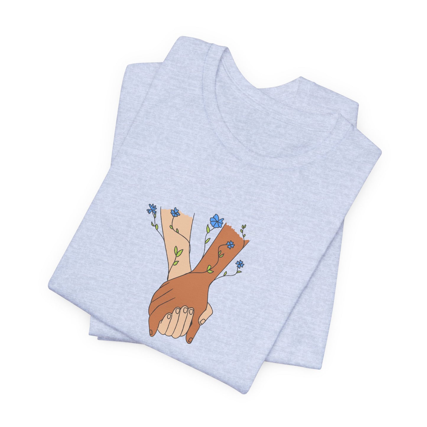 Holding Hands, I Love You - Unisex Jersey Short Sleeve Tee - 11406