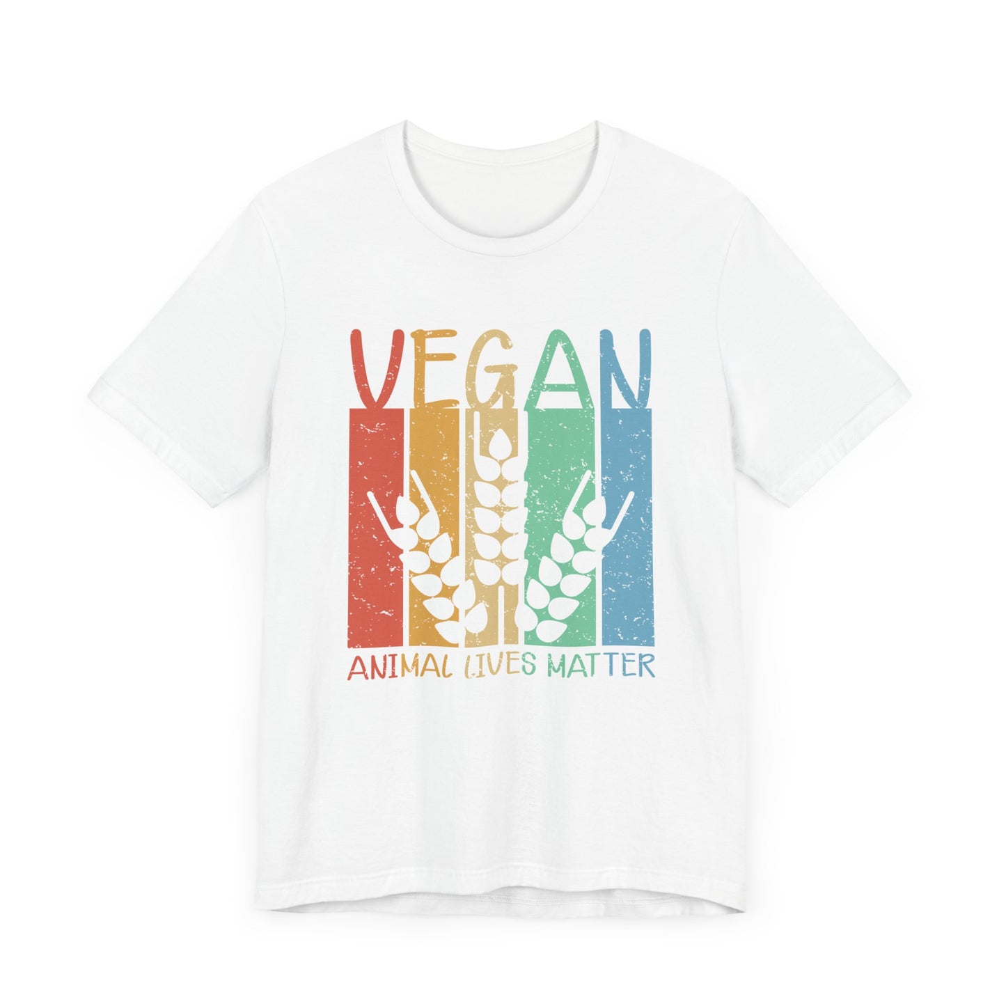 Vegan: Animal Lives Matter - Unisex Jersey Short Sleeve Tee