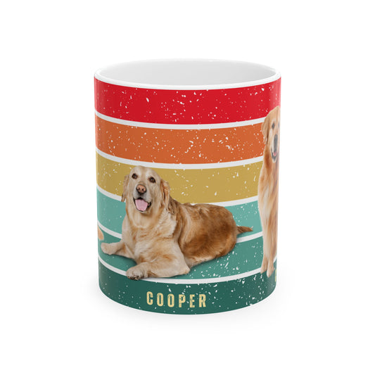 Cooper, Dog, Customizable -  Ceramic Mug, (11oz, 15oz) - 10228