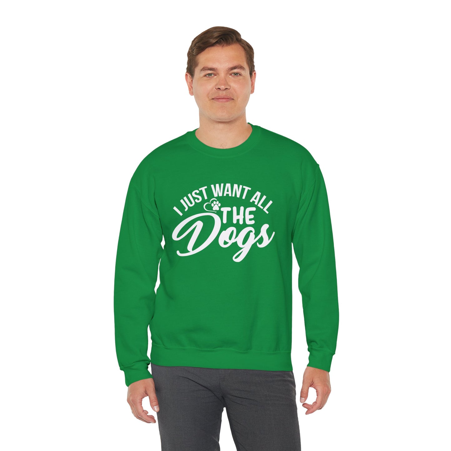 I Just Want All the Dogs - Unisex Heavy Blend™ Crewneck Sweatshirt