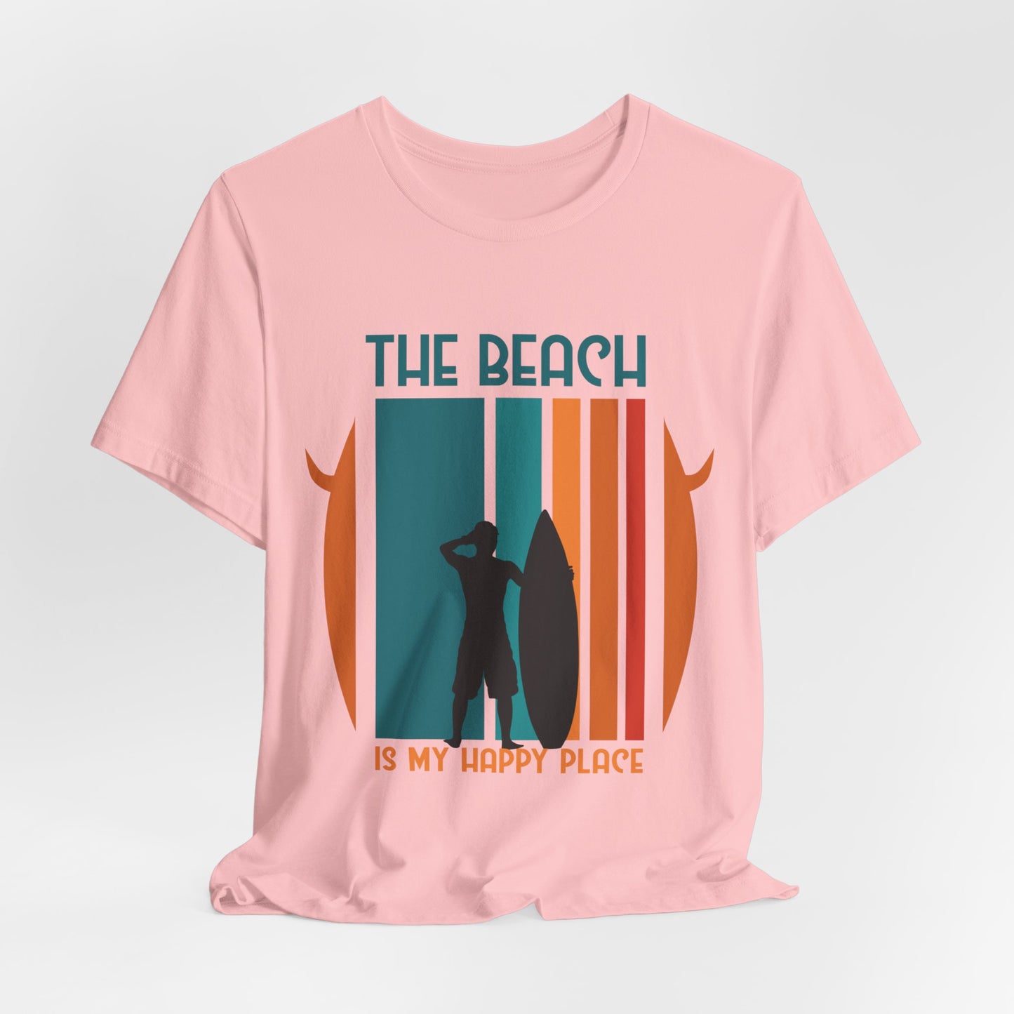 The Beach Is My Happy Place - Unisex Jersey Short Sleeve Tee