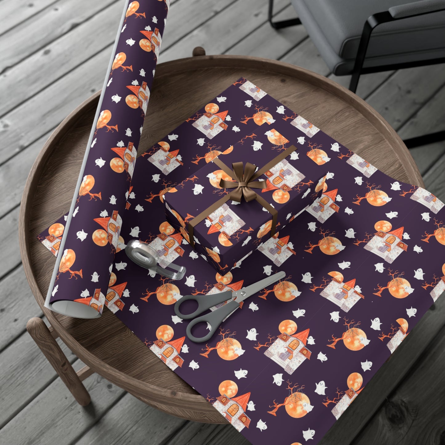 Halloween House - Gift Wrap Papers