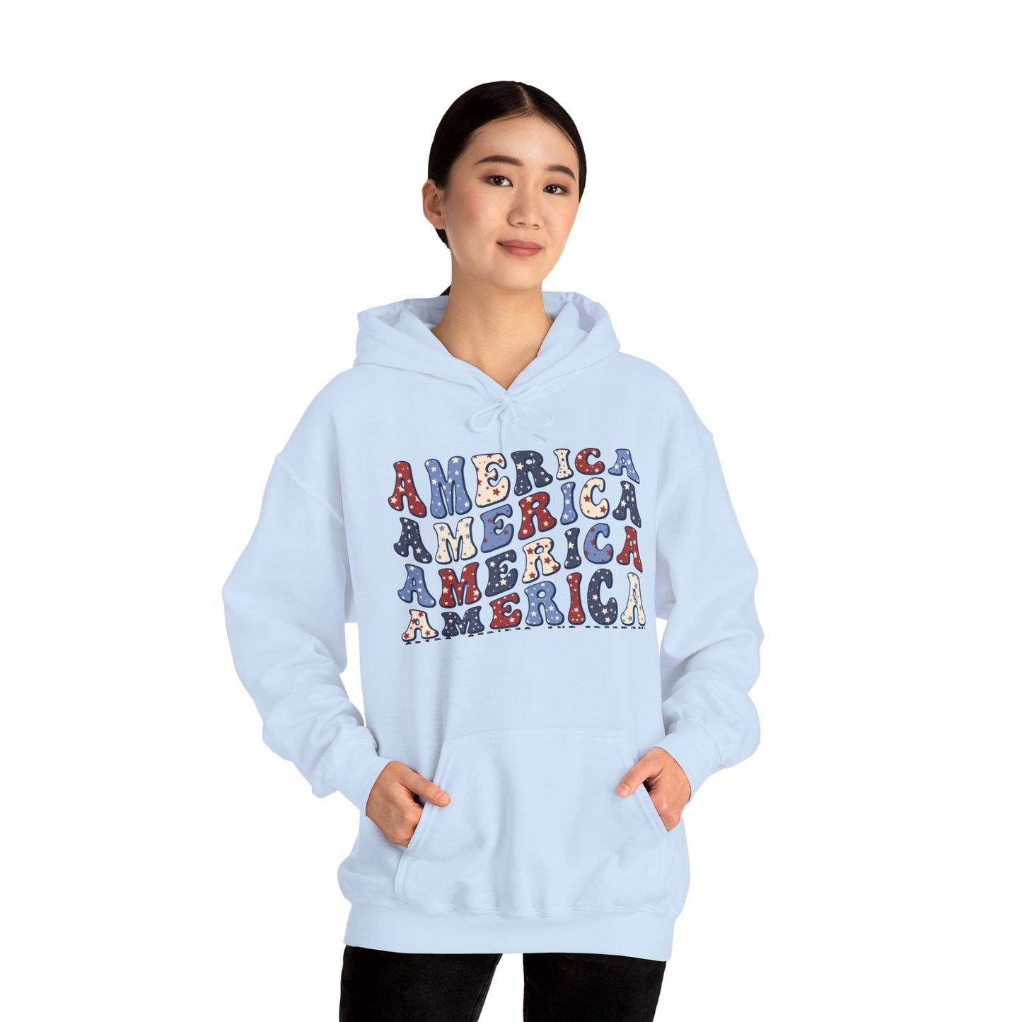 July 4, America - Unisex Heavy Blend™ Hooded Sweatshirt