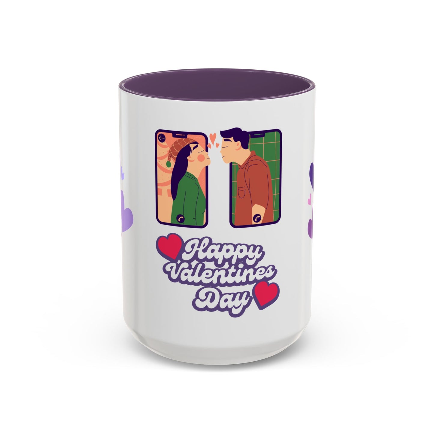 Happy Valentine's Day - Accent Coffee Mug (11, 15oz) - 11593