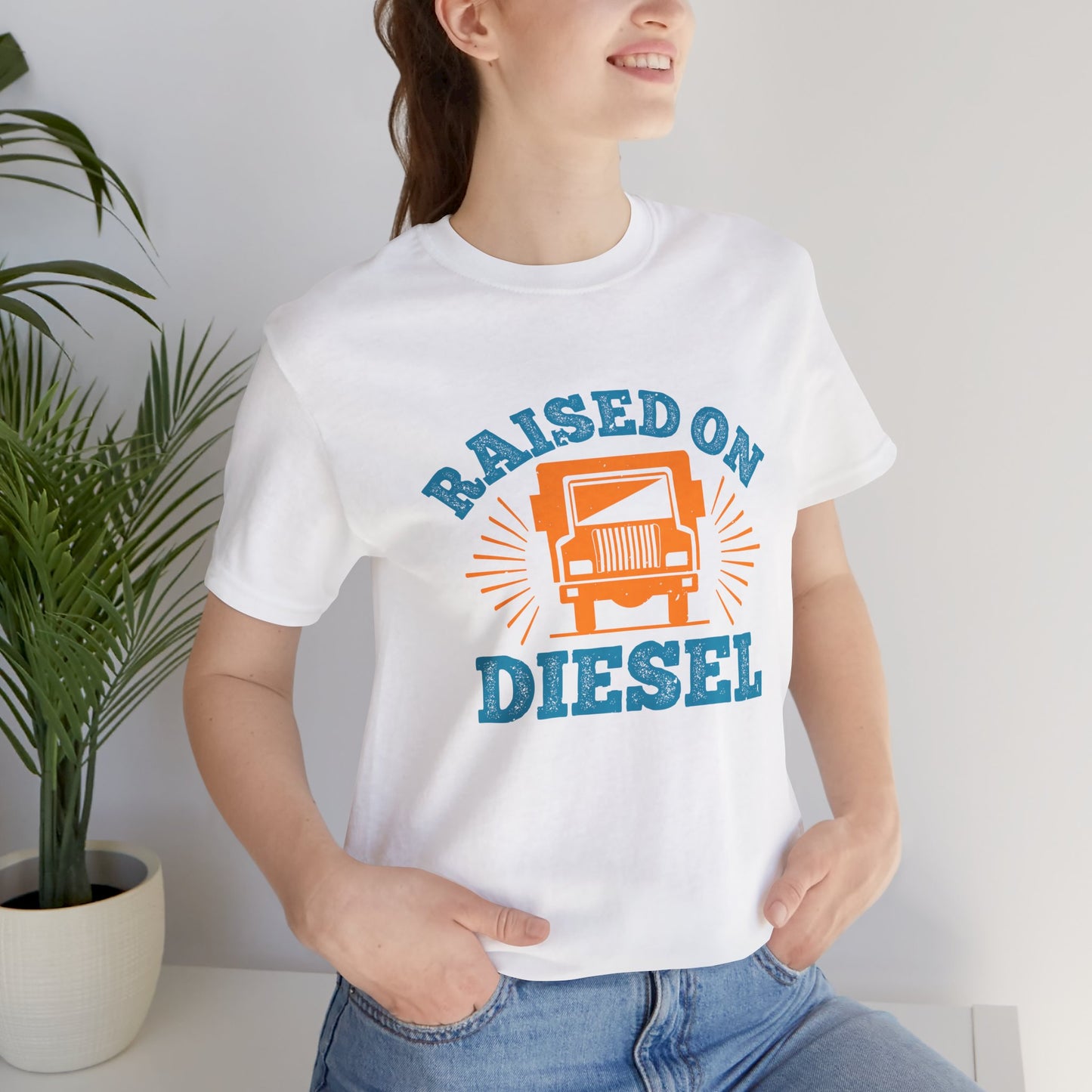 Raised On Diesel - Unisex Jersey Short Sleeve Tee - 11225