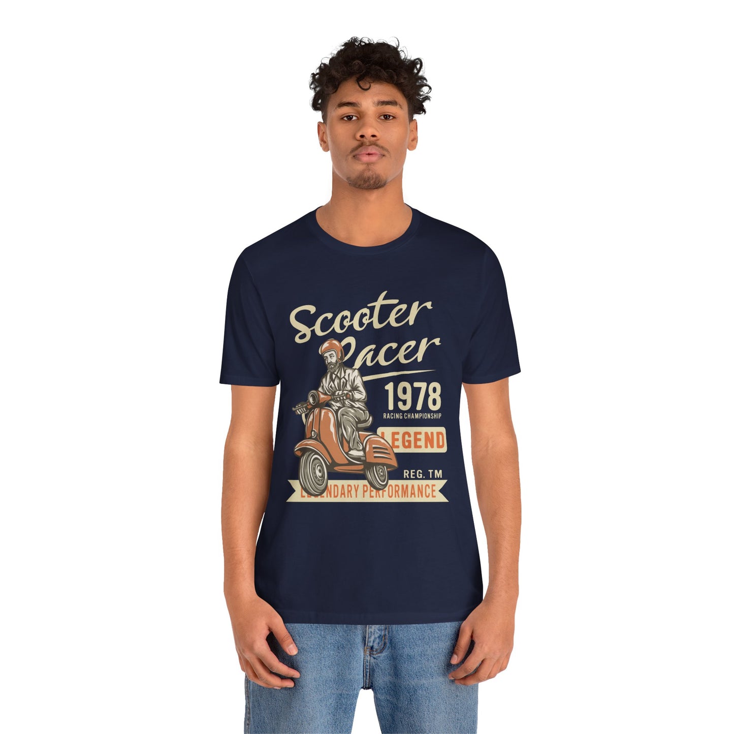 Scooter Racer - Unisex Jersey Short Sleeve Tee - 13376