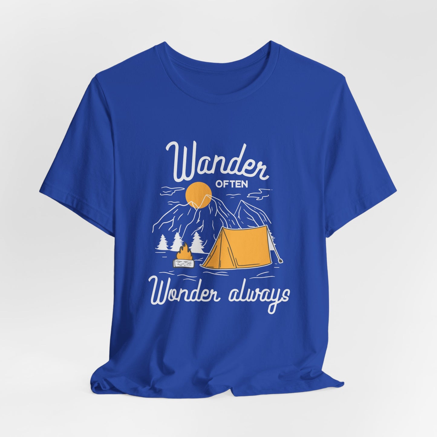 Wander Often Wonder Always - Unisex Jersey Short Sleeve Tee