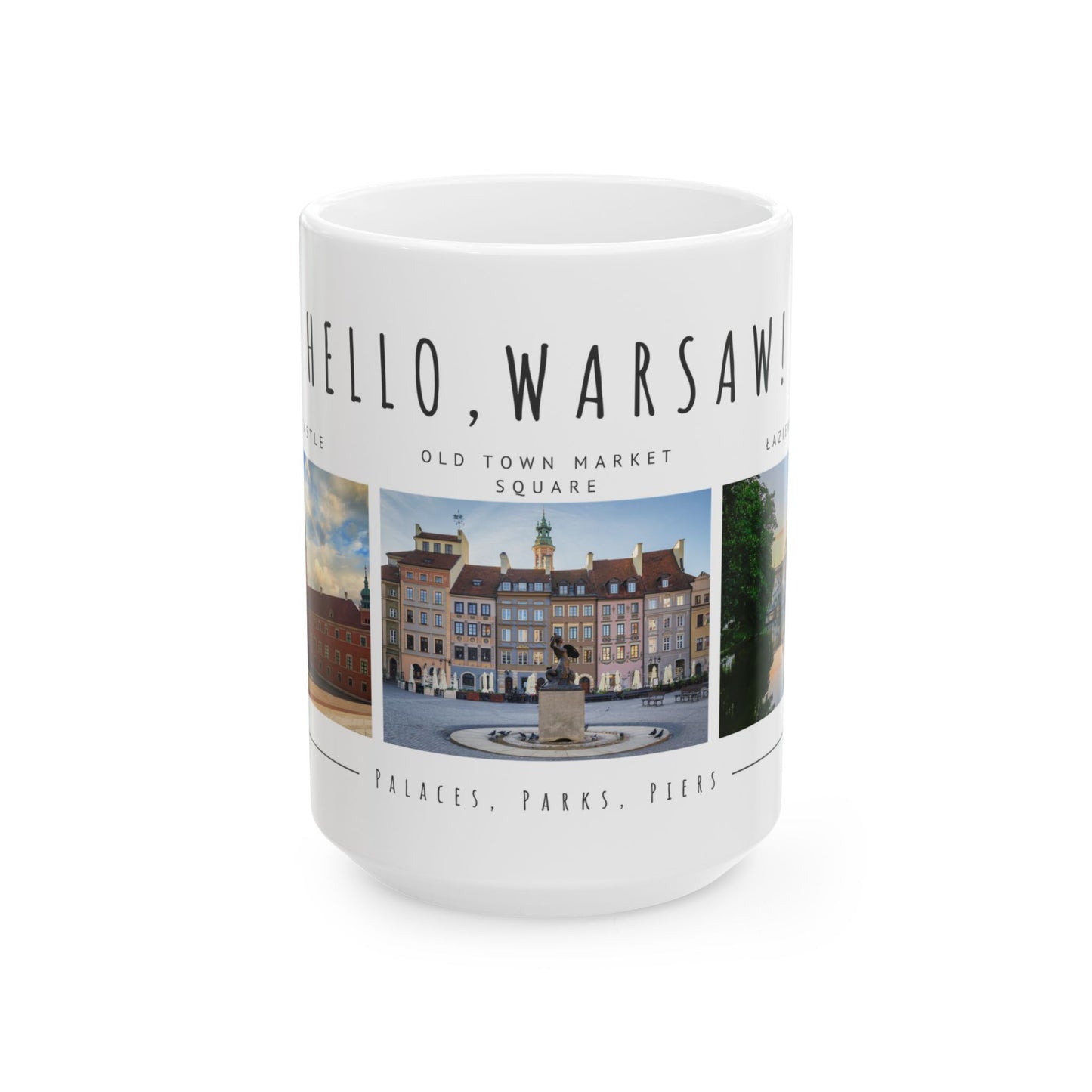 Hello Warsaw! Travel Ceramic Mug - 11oz & 15oz - 12092