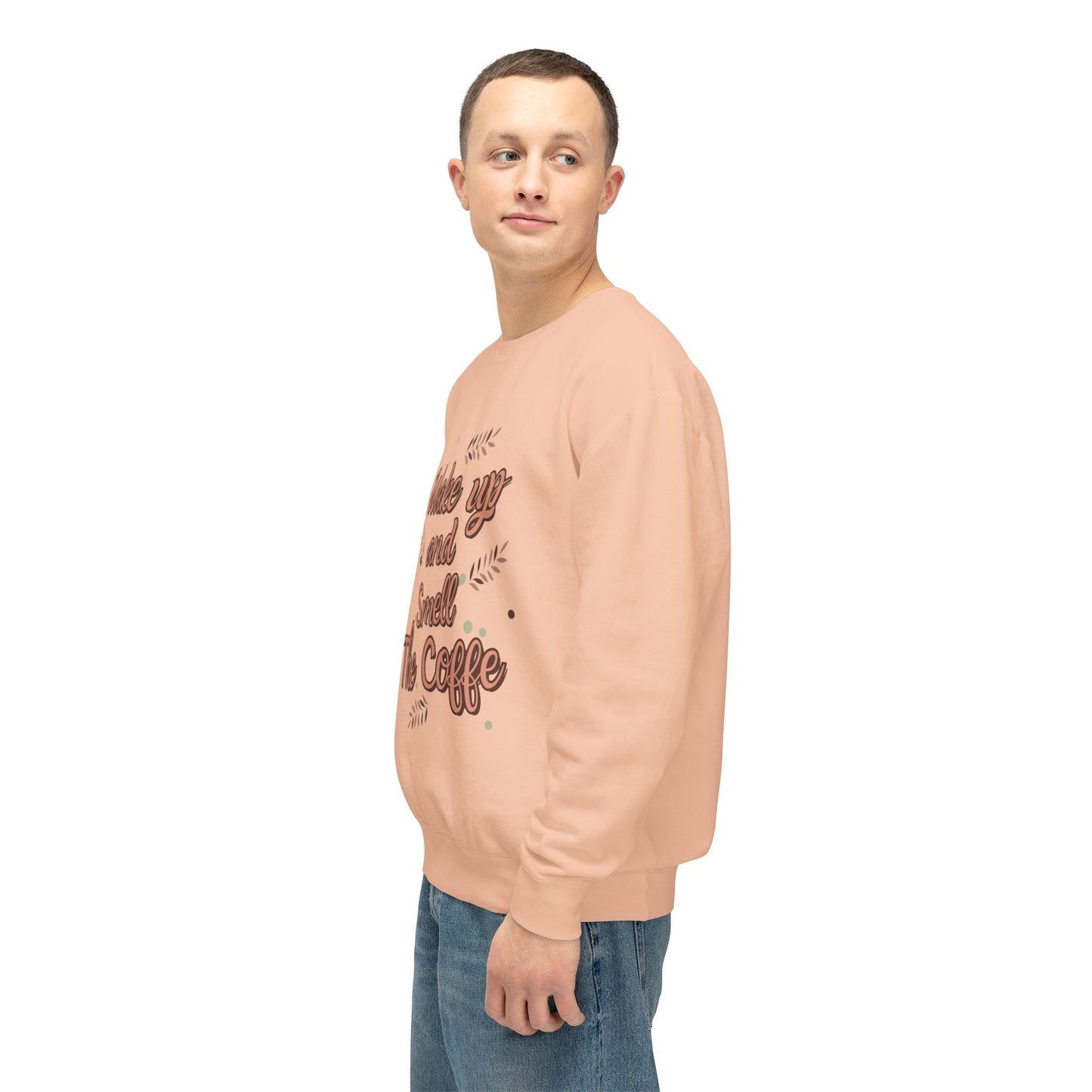 Wake Up, Smell The Coffee - Unisex Lightweight Crewneck Sweatshirt - 11327