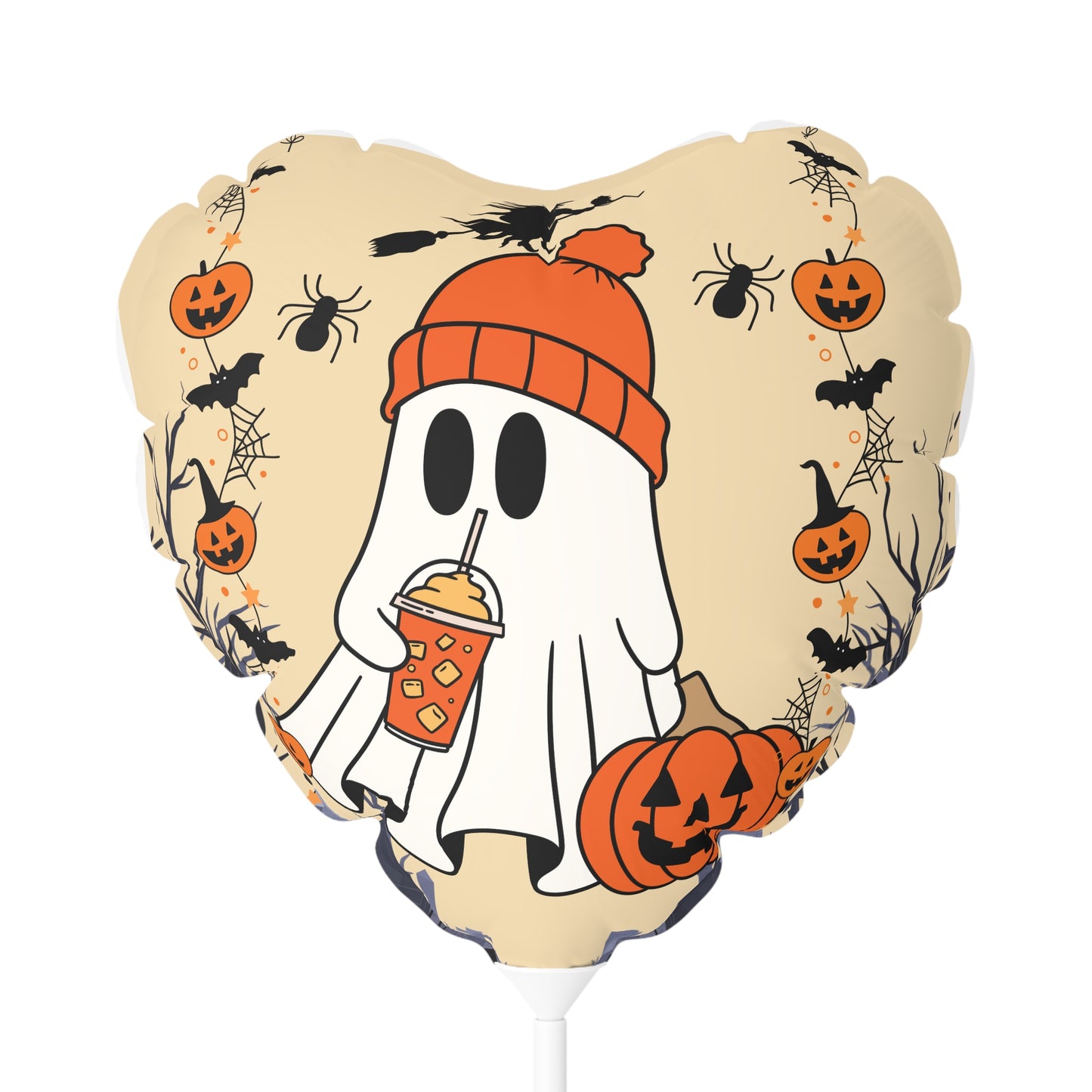 Halloween Ghost - Balloon (Round and Heart-shaped), 11"