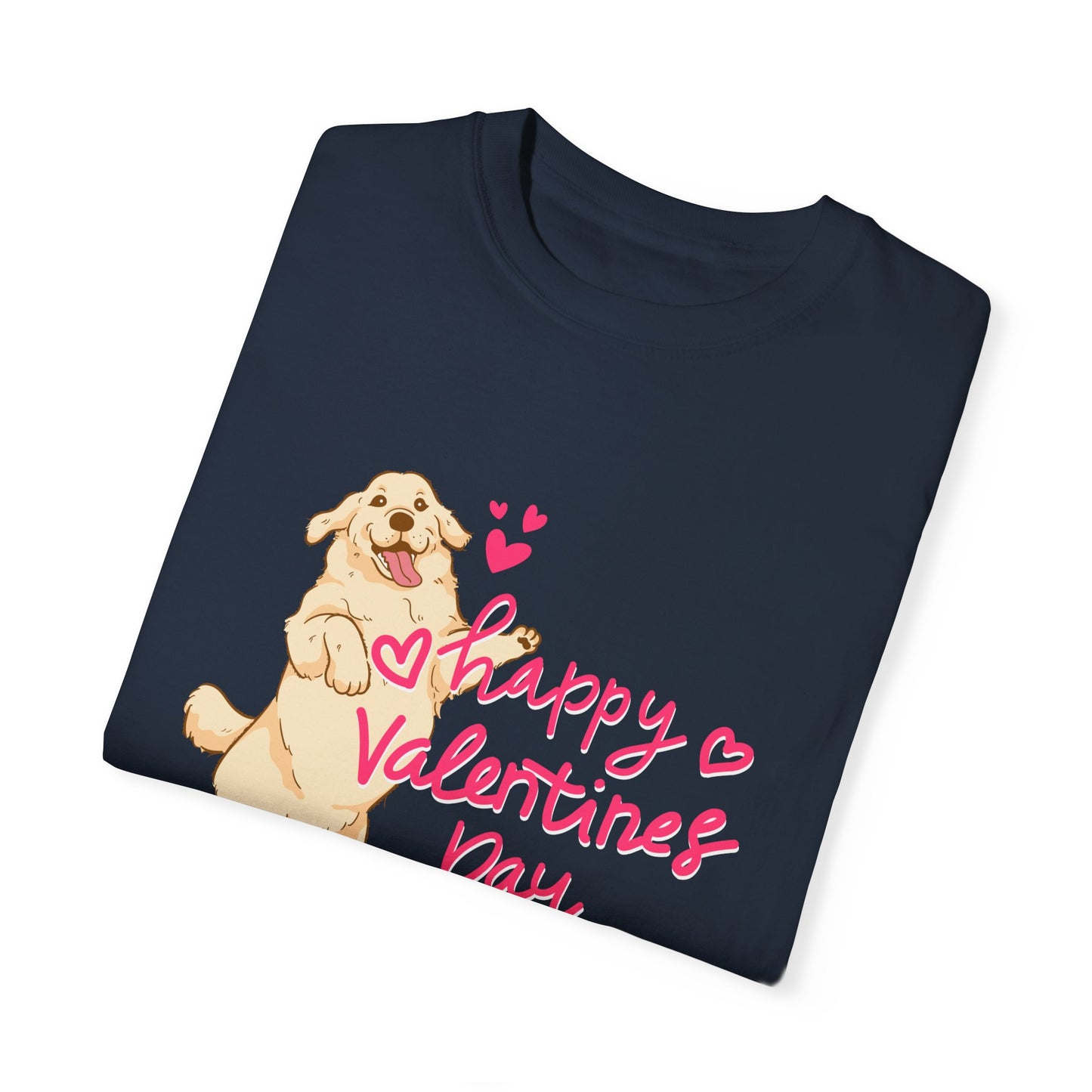 Dog, Happy Valentine's Day, XoXo - Unisex Garment-Dyed T-shirt - 11573