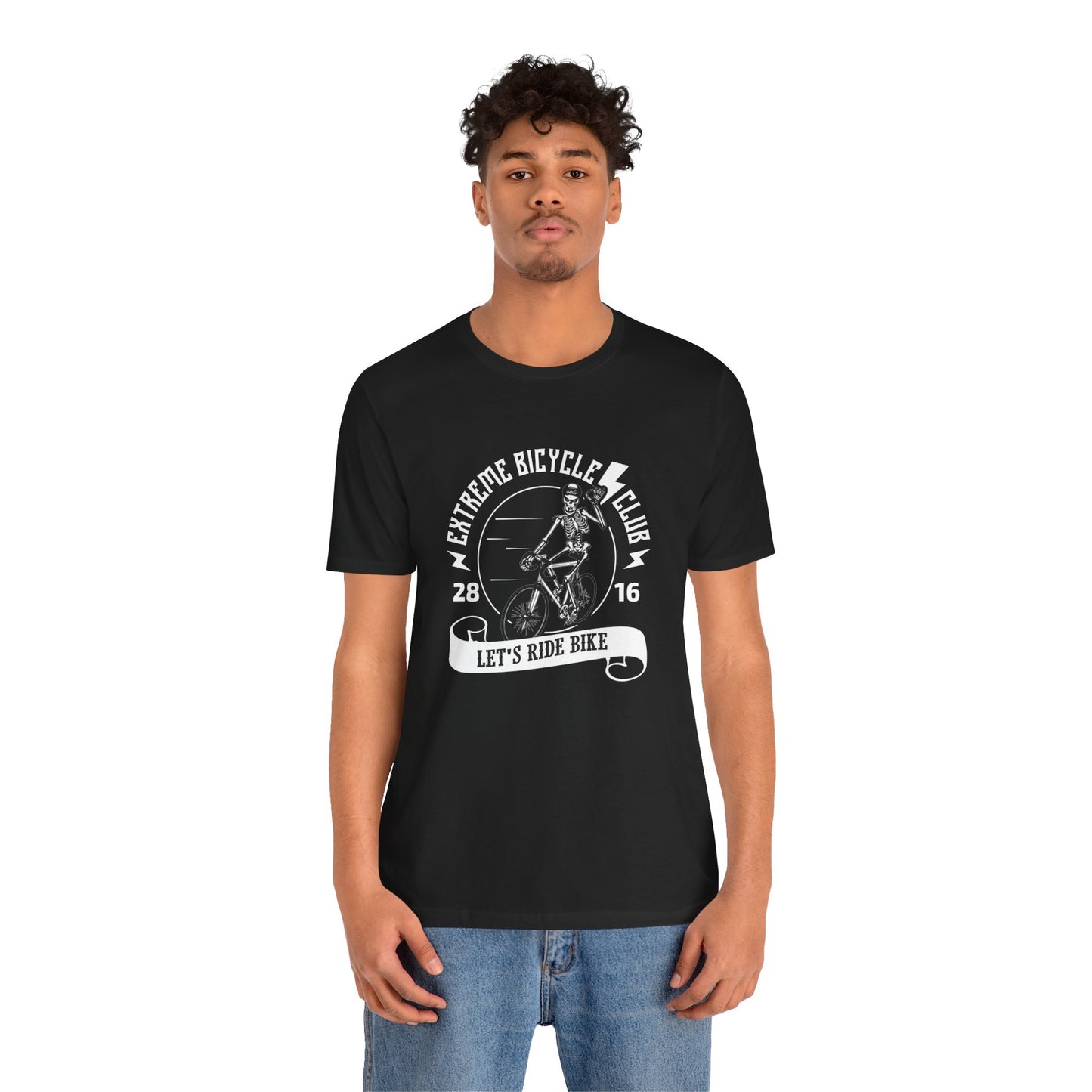 Extreme Bicycle Club, Let's Ride Bike - Unisex Jersey Short Sleeve Tee