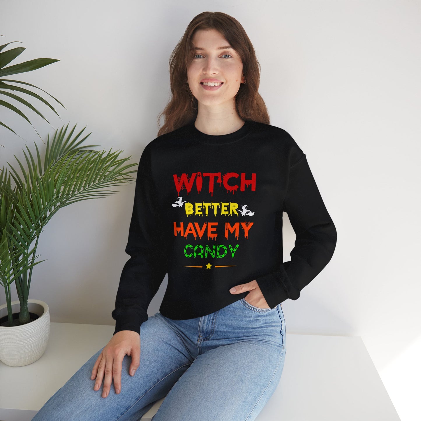 Witch, Better Have My Candy - Unisex Heavy Blend™ Crewneck Sweatshirt