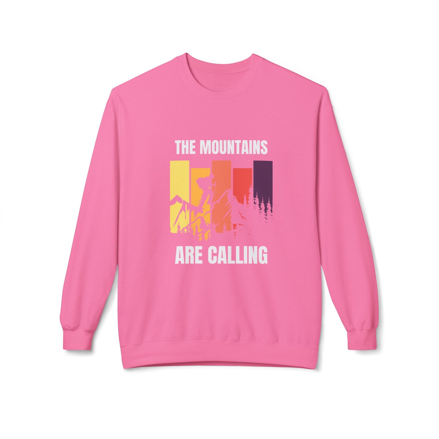 Mountains Are Calling - Unisex Midweight Softstyle Fleece Crewneck Sweatshirt - 10617