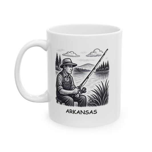 "In Arkansas, we don’t have a ‘state bird,’ we have ‘state fishin’ poles.’" Ceramic Mug - 13274