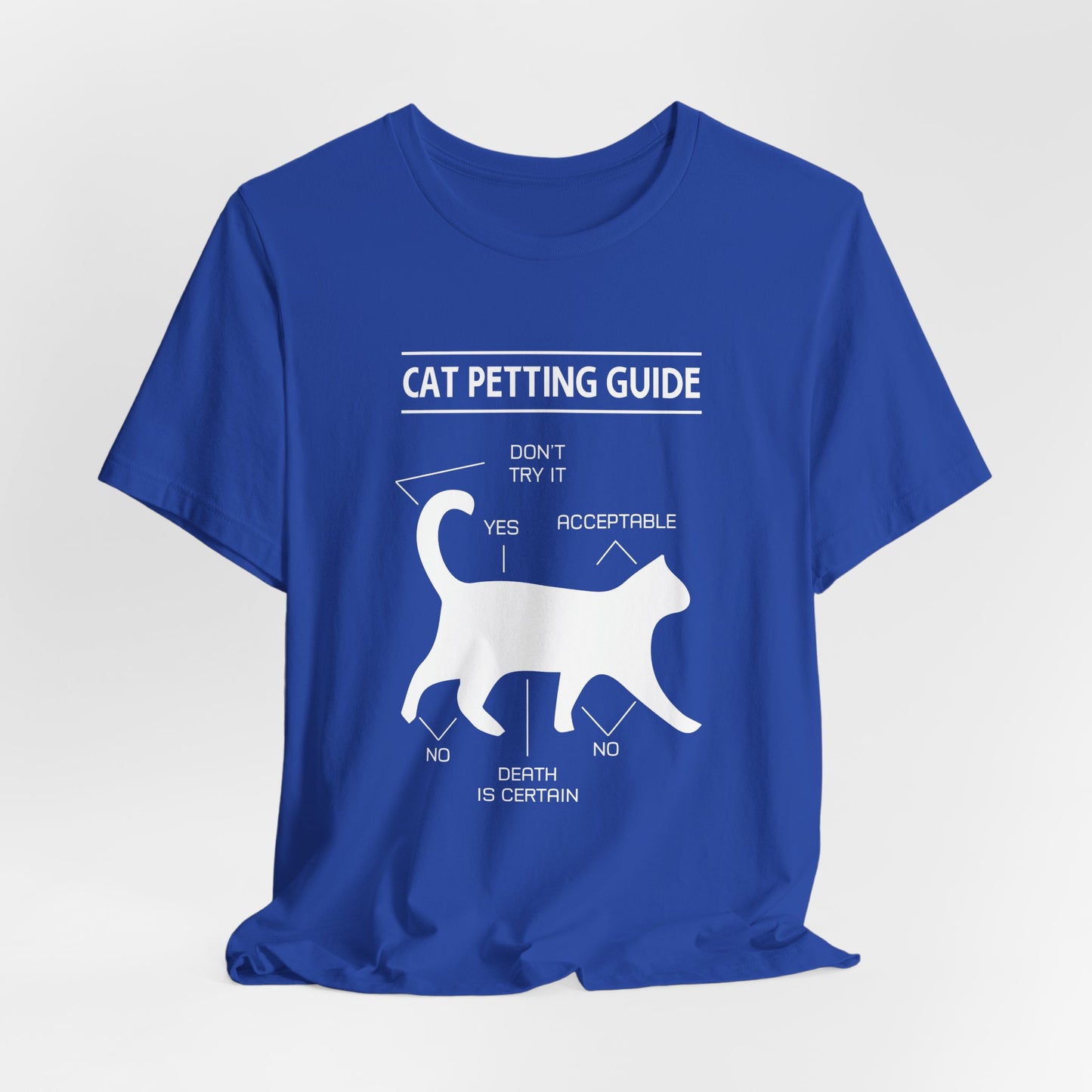 Cat Petting Guide - Unisex Jersey Short Sleeve Tee