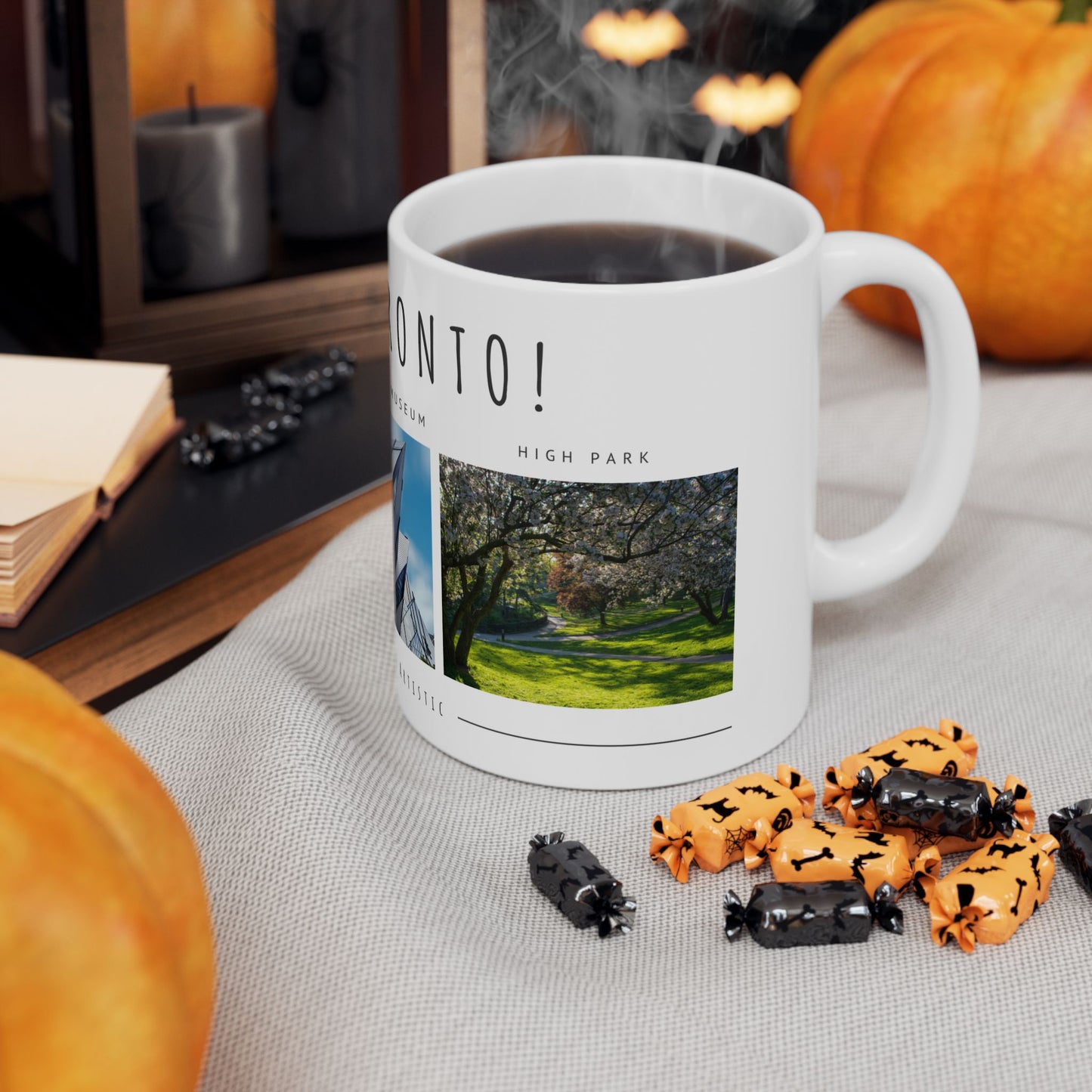Hello Toronto Ceramic Mug - 11oz & 15oz, Perfect Gift for Travelers & City Lovers - 12020