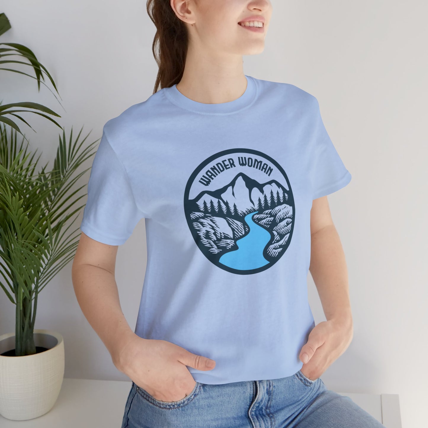 Camping: Wander Woman - Unisex Jersey Short Sleeve Tee