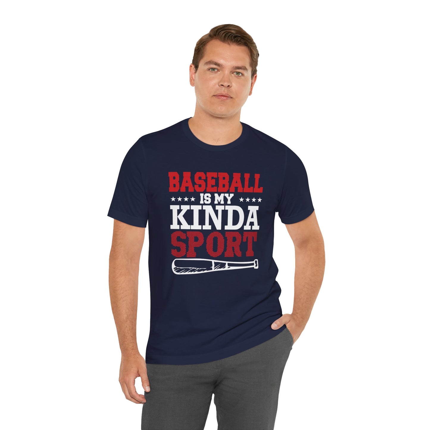 Baseball Is My Kinda Sport - Unisex Jersey Short Sleeve Tee