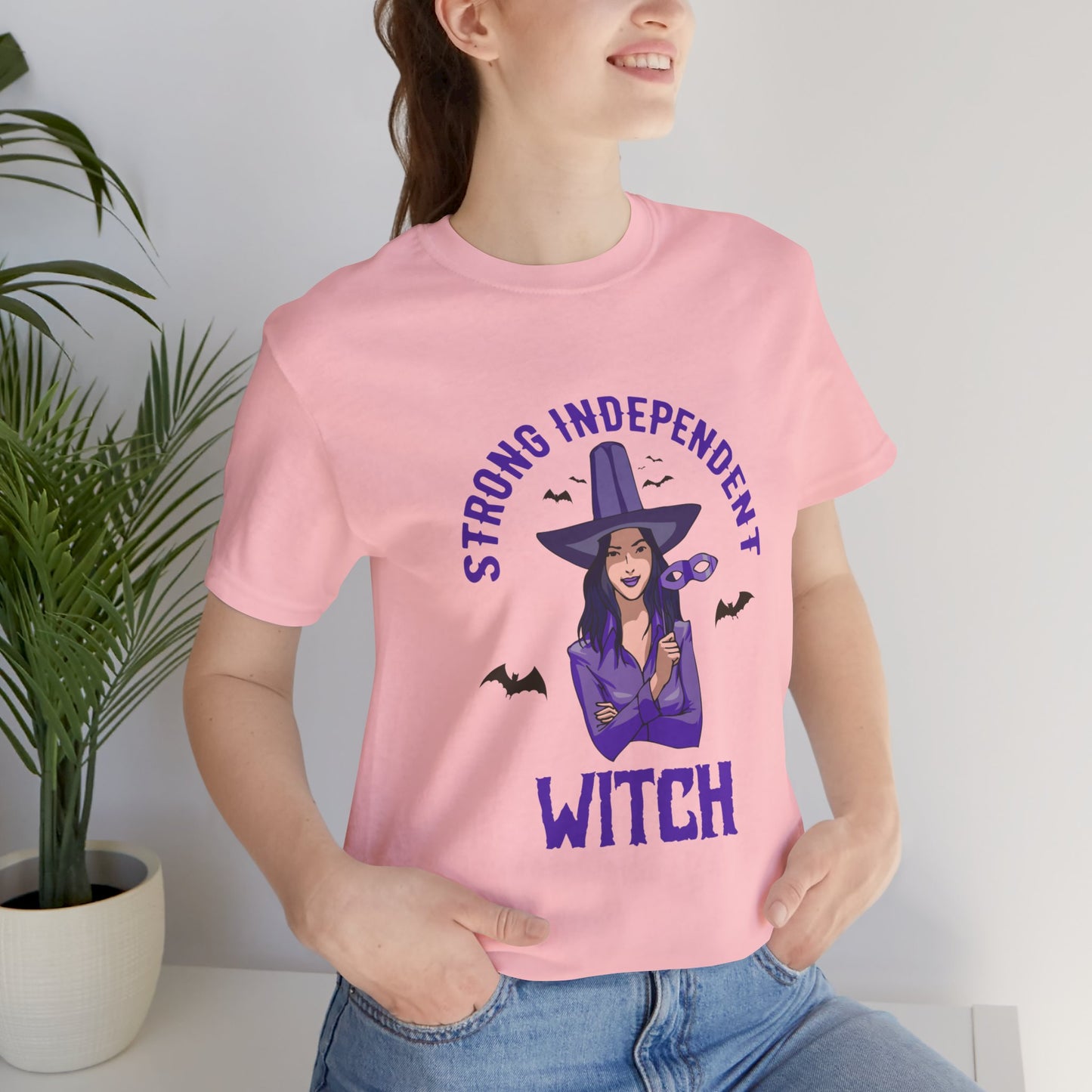 Halloween: Strong Independent Witch - Unisex Jersey Short Sleeve Tee