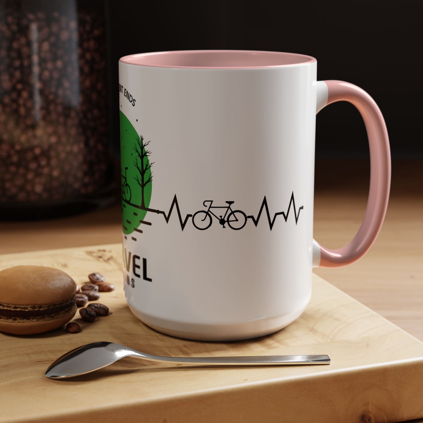 Pavements Ends, Gravel Begins - Accent Coffee Mug (11, 15oz)