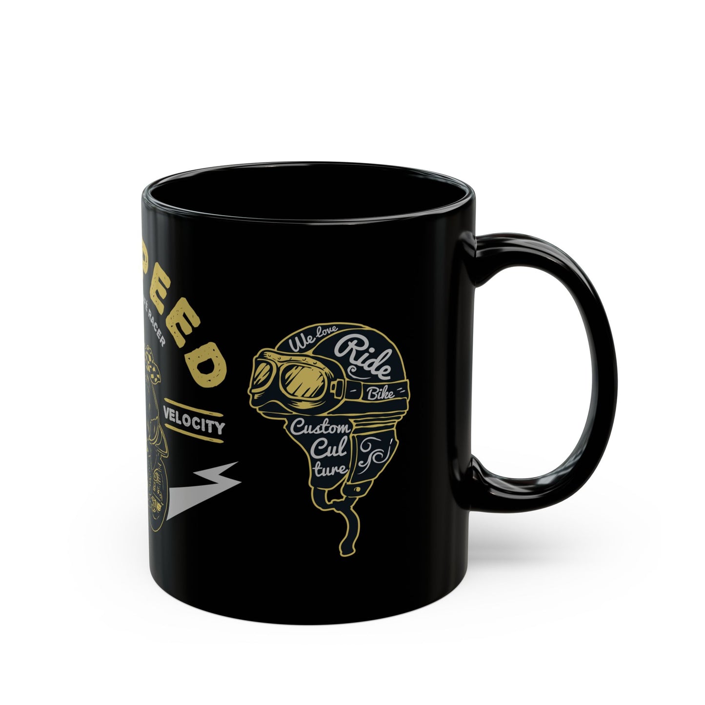 Maxspeed, The Spirit of Cafe Racer - Black Mug (11oz, 15oz)