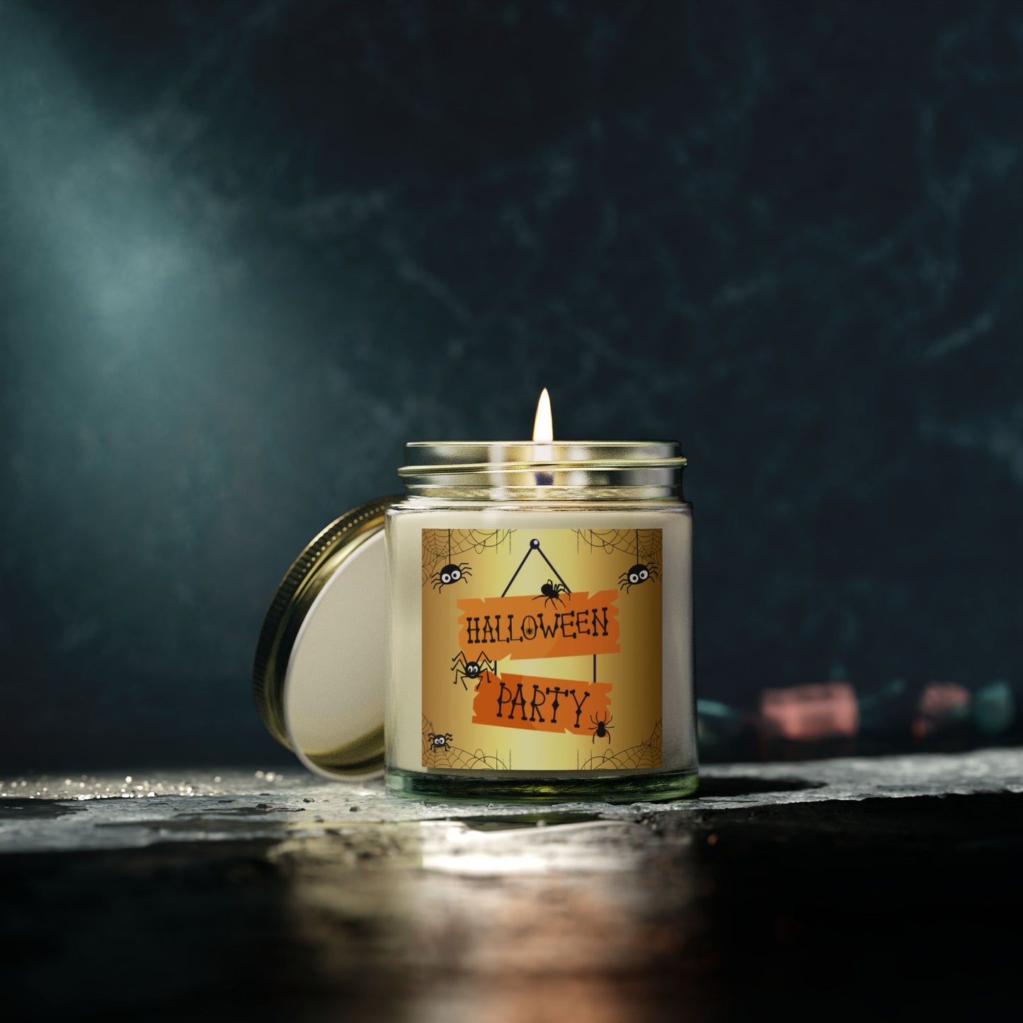 Halloween Party - Scented Coconut Apricot Candles (4oz, 9oz) - 14100