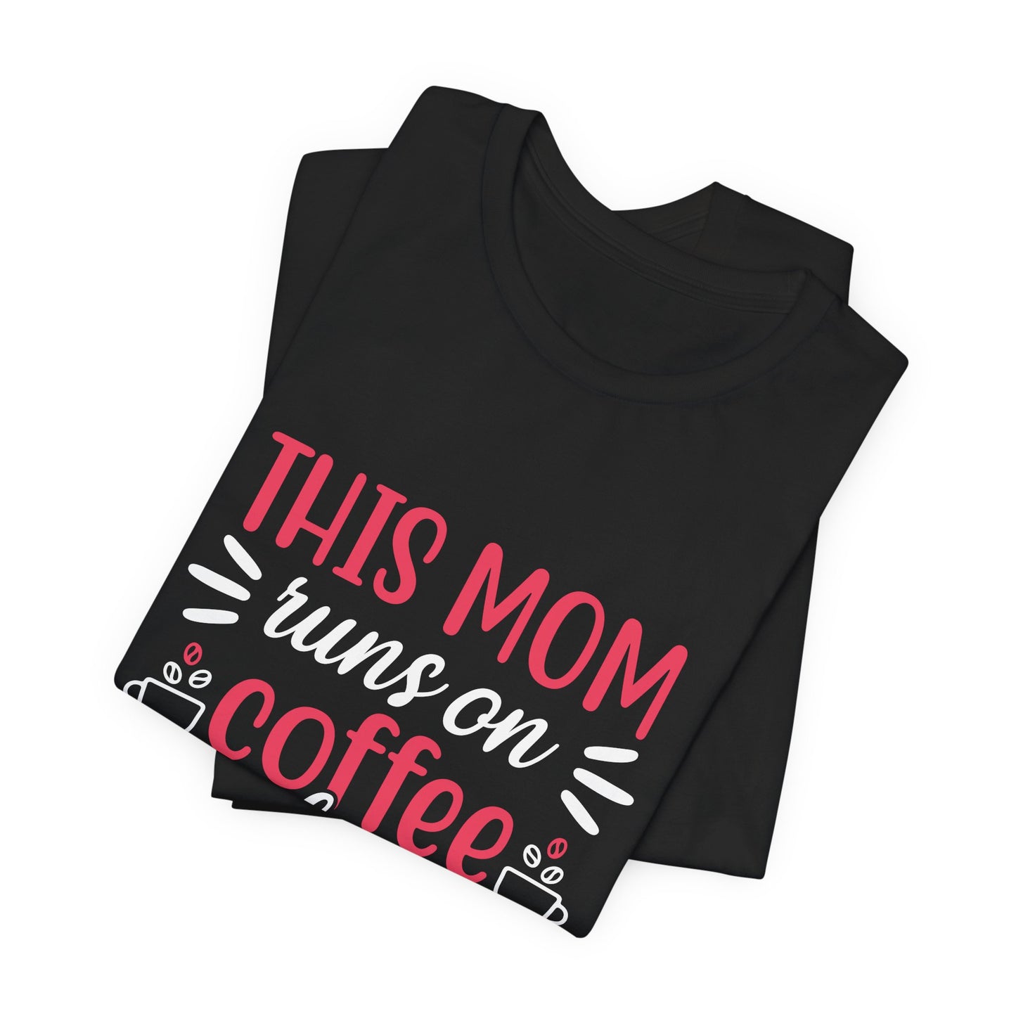 This Mom Runs On Coffee & Yoga - Unisex Jersey Short Sleeve Tee - 12527