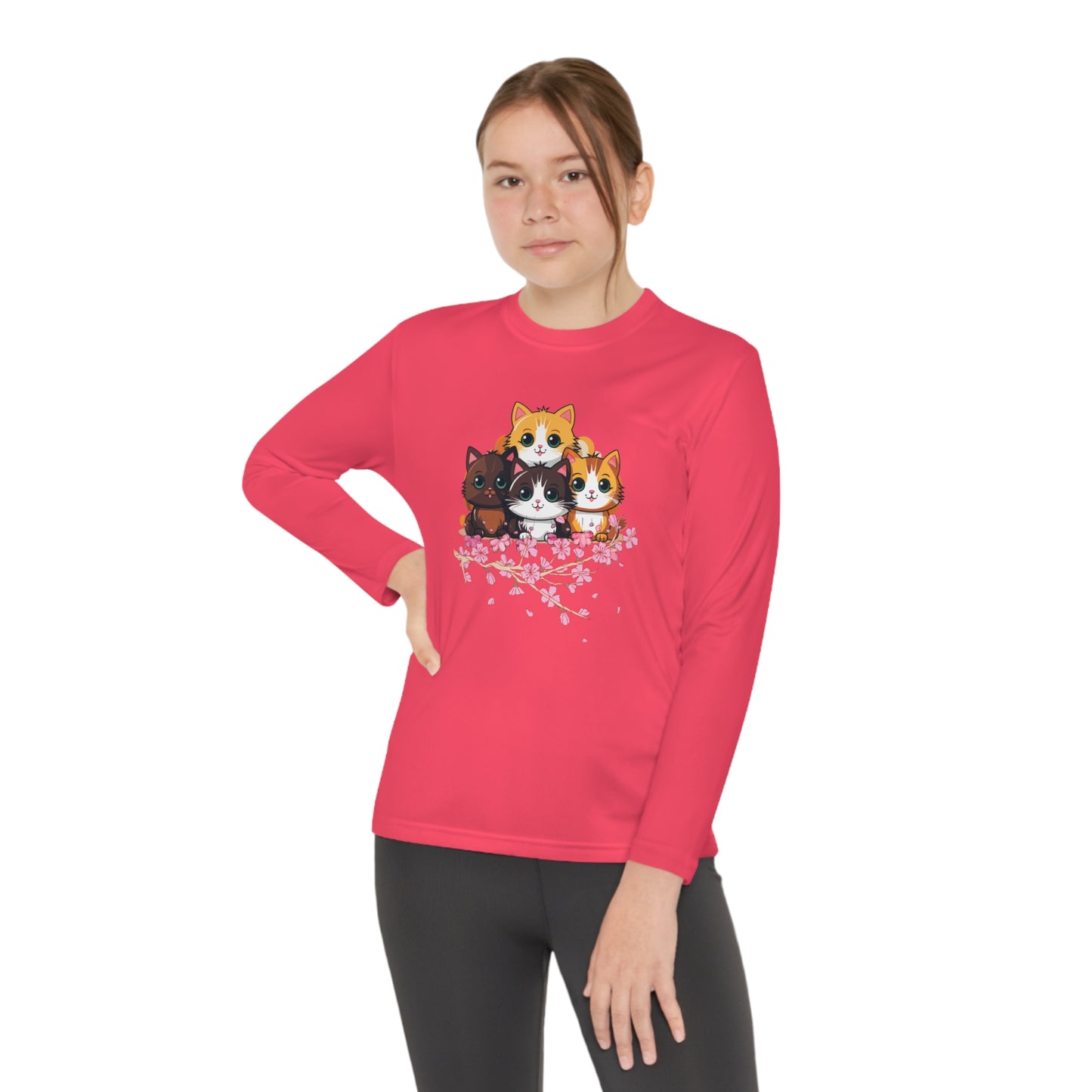 Kittens: Little Bundles of Joy - Youth Long Sleeve Competitor Tee