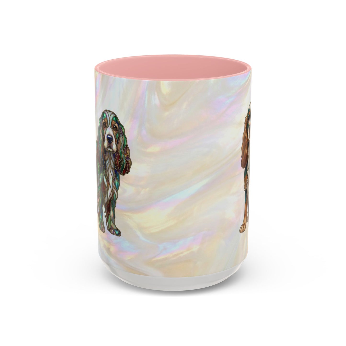 Cocker Spaniel Accent Coffee Mug -Stained Glass Style (11/15oz) - 14626