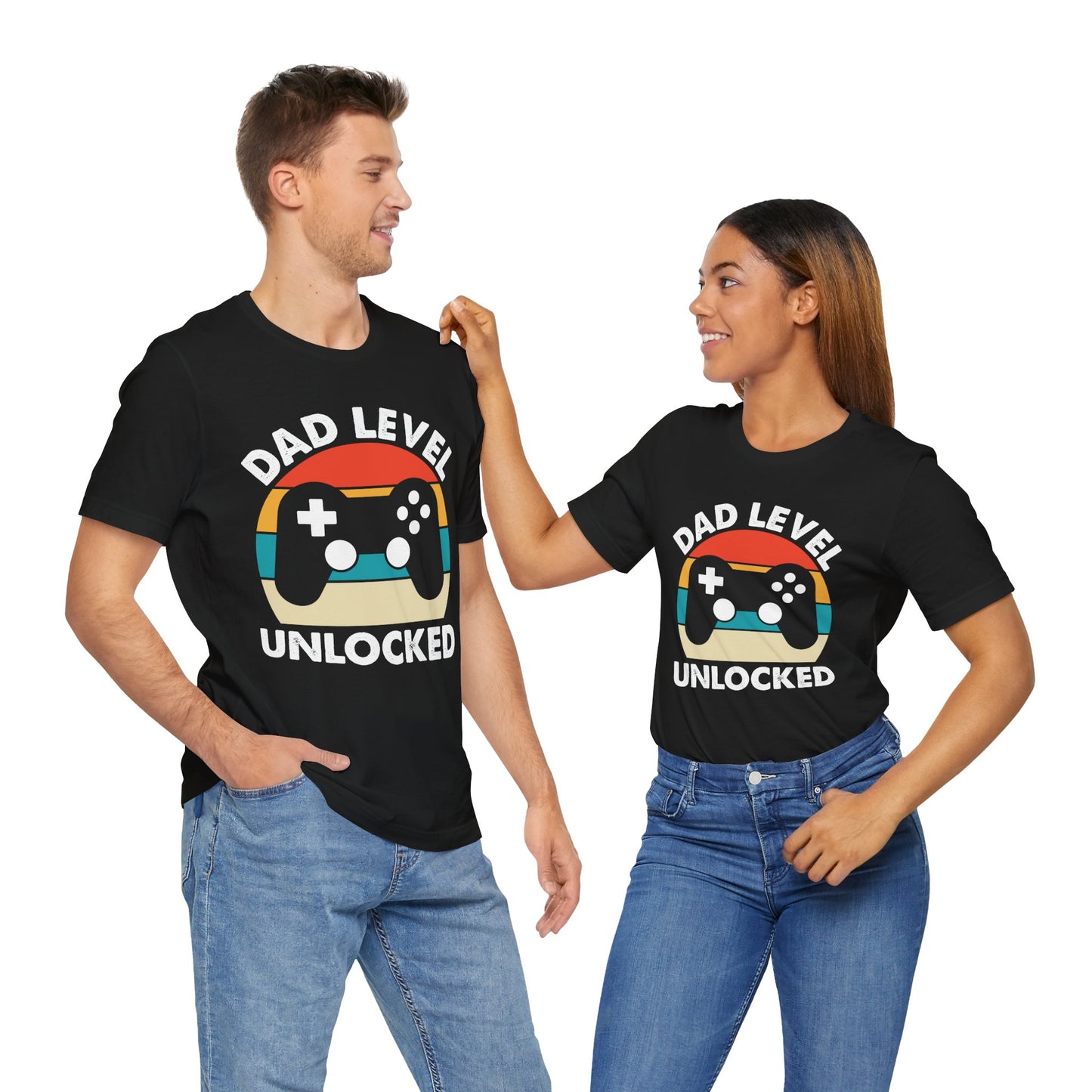 Dad Level Unlocked - Unisex Jersey Short Sleeve Tee - 13699