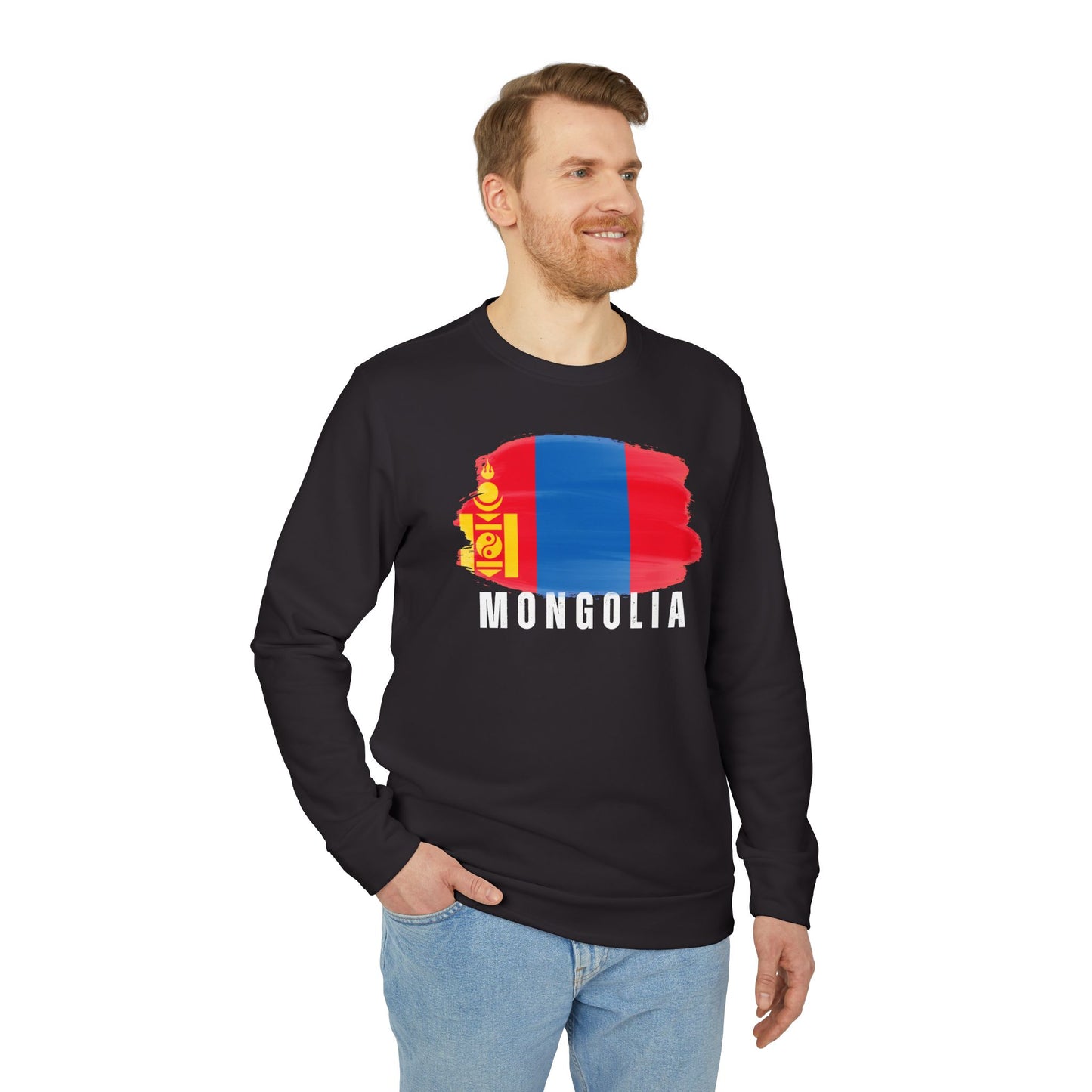 Mongolia - Adidas Unisex Fleece Crewneck Sweatshirt