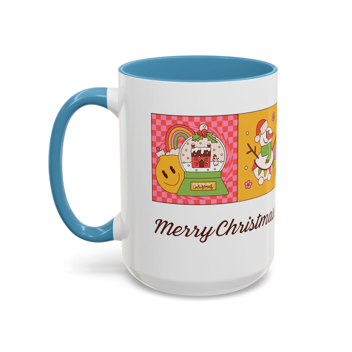 Merry Christmas - Accent Coffee Mug (11, 15oz) - 10916