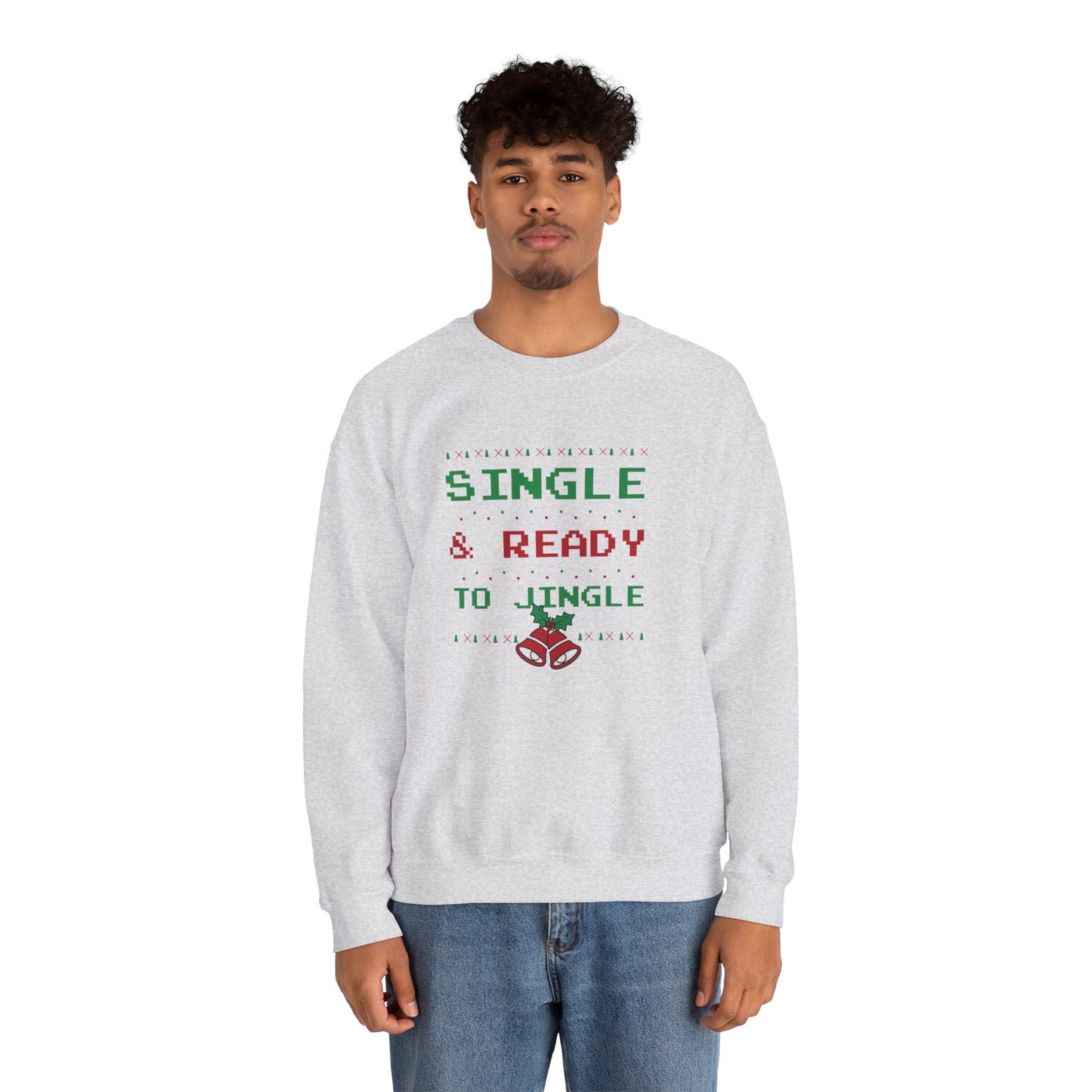 Single and Ready to Jingle - Unisex Heavy Blend™ Crewneck Sweatshirt