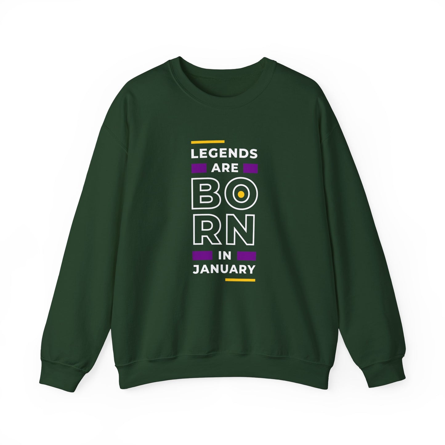 Legends are Born in January - Unisex Heavy Blend™ Crewneck Sweatshirt - 11202