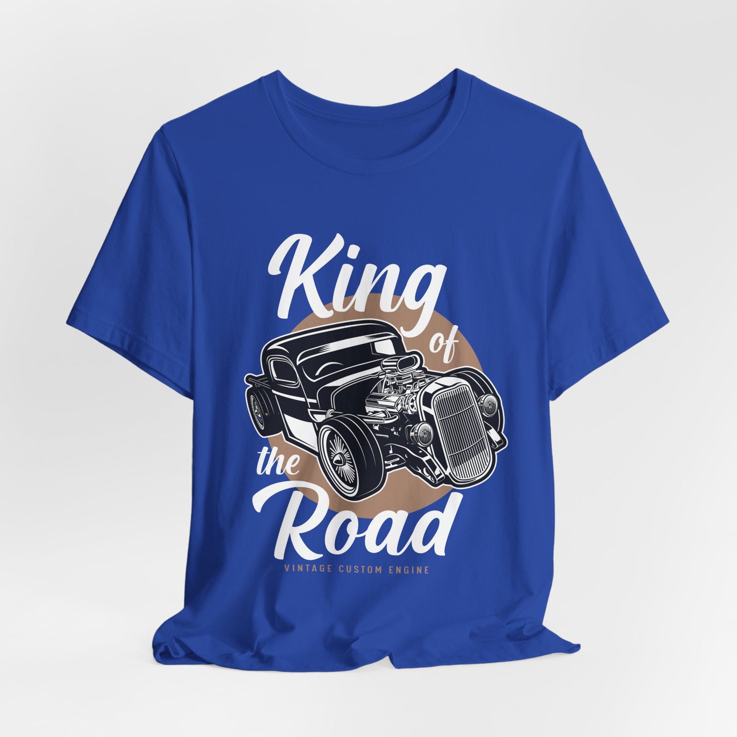 King of the Road, Vintage Custom Engine - Unisex Jersey Short Sleeve Tee - 13007