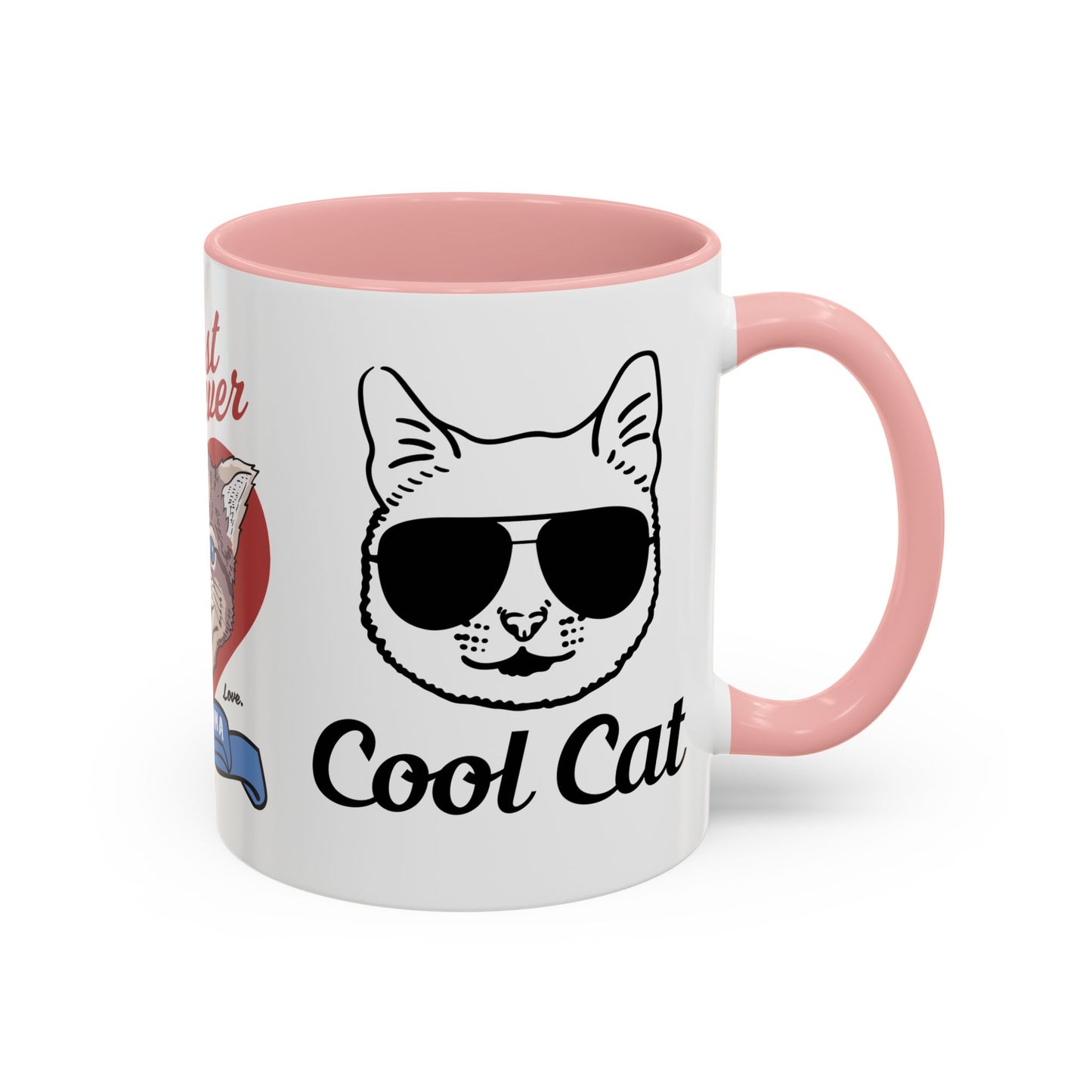 Best Ever Cat Mama - Accent Coffee Mug (11, 15oz)