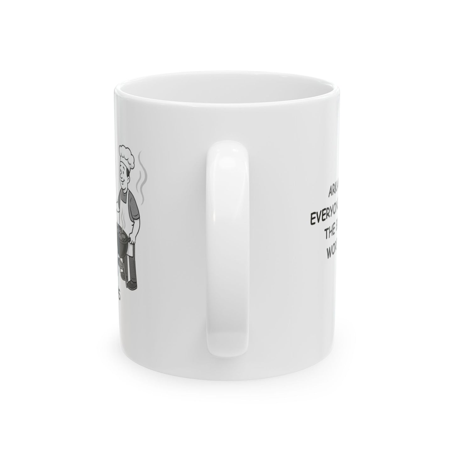 "Arkansas: Where everyone’s a friend and the BBQ is always worth the wait." Ceramic Mug - 13278