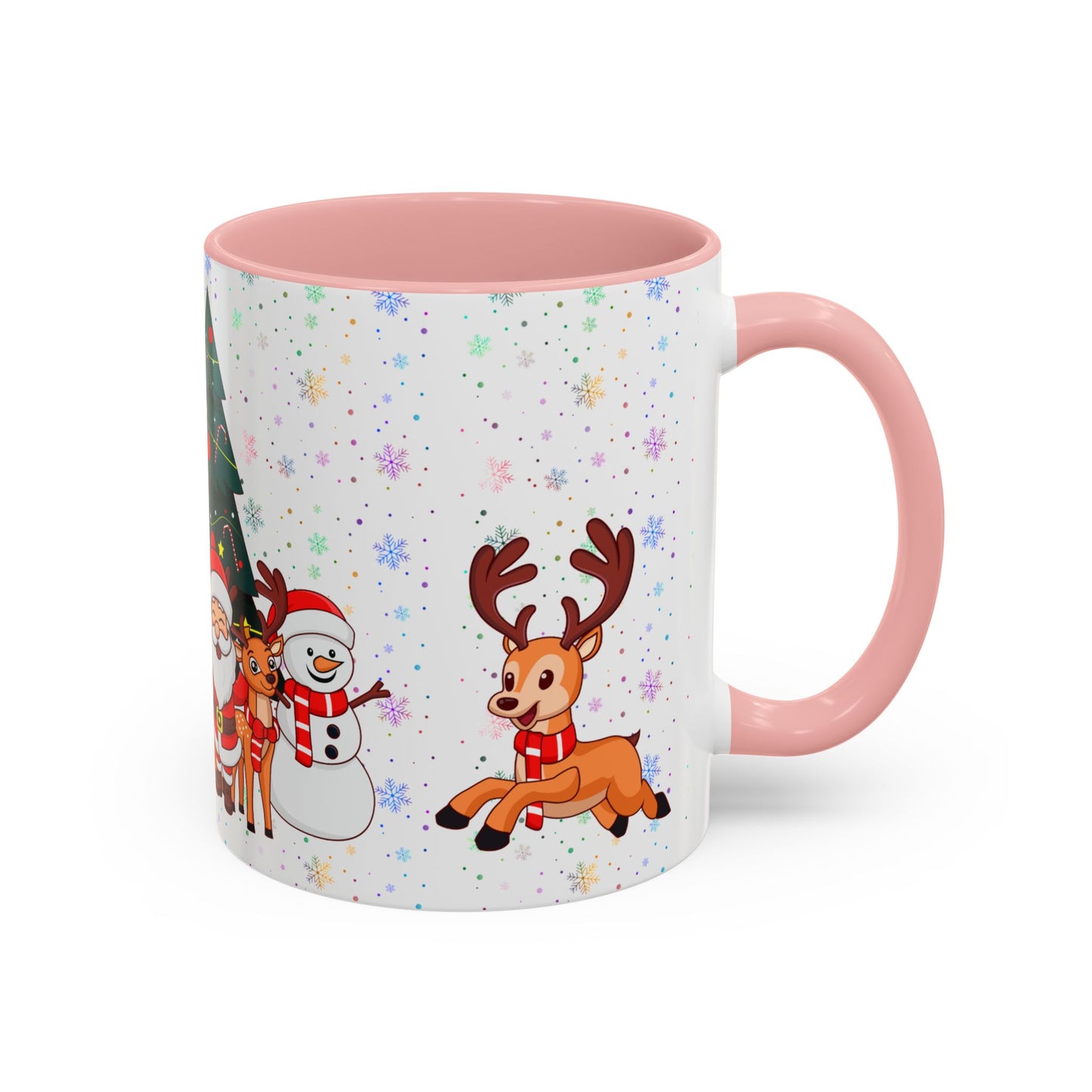 Christmas Party,  Santa,  Snowman, & Reindeer -  Accent Coffee Mug (11, 15oz) - 10428