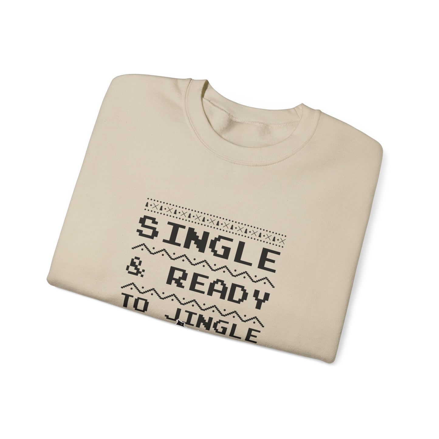 Single and Ready to Jingle - Unisex Heavy Blend™ Crewneck Sweatshirt