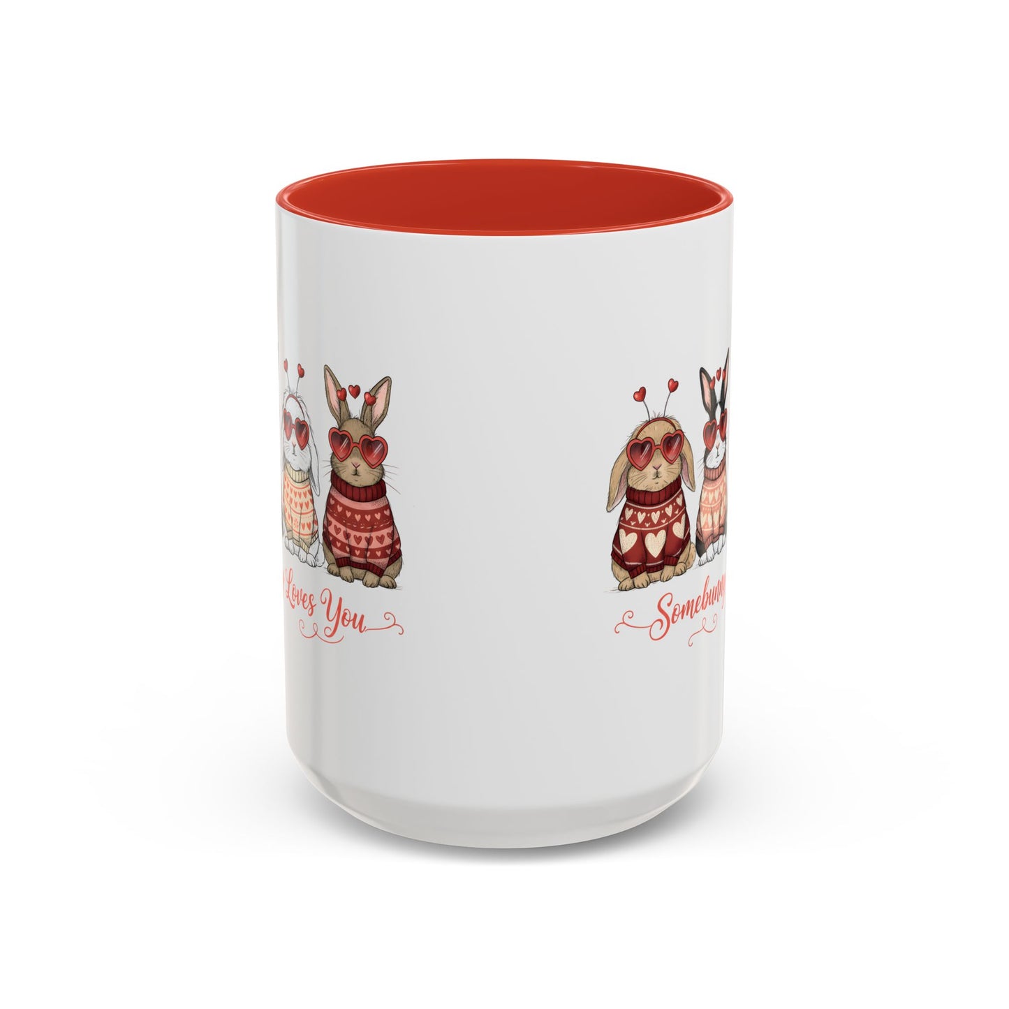 Some Bunny Loves You Mug – Cute Valentine’s Day Bunny Coffee Mug, Funny Romantic Gift for Her or Him (11oz / 15oz) - 14781