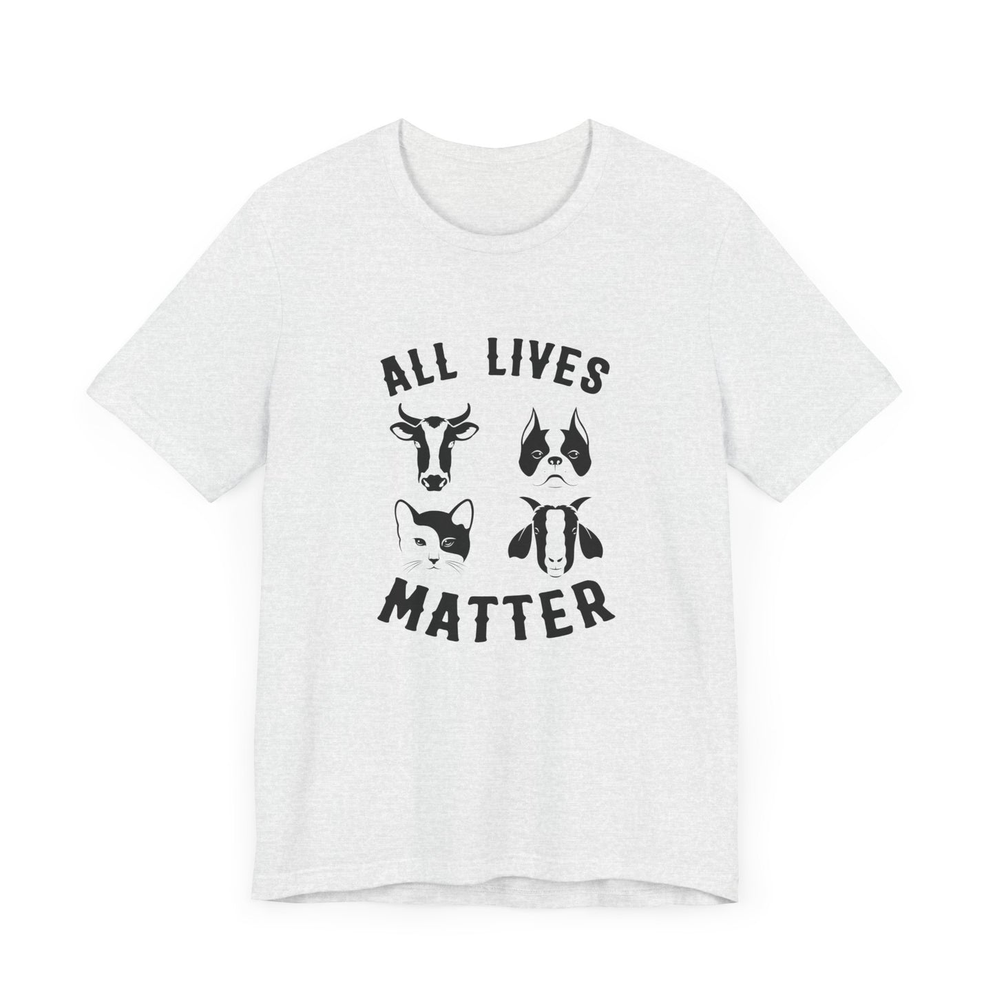 Vegan: All Lives Matter - Unisex Jersey Short Sleeve Tee