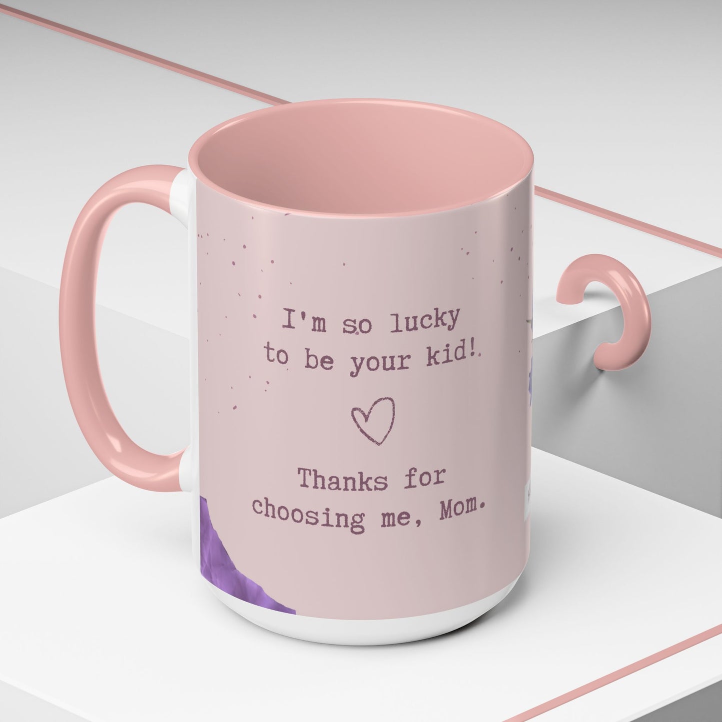 Flower Power Happy Mother's Day Coffee Mug, Photo Customizable - 11oz & 15oz - 12279
