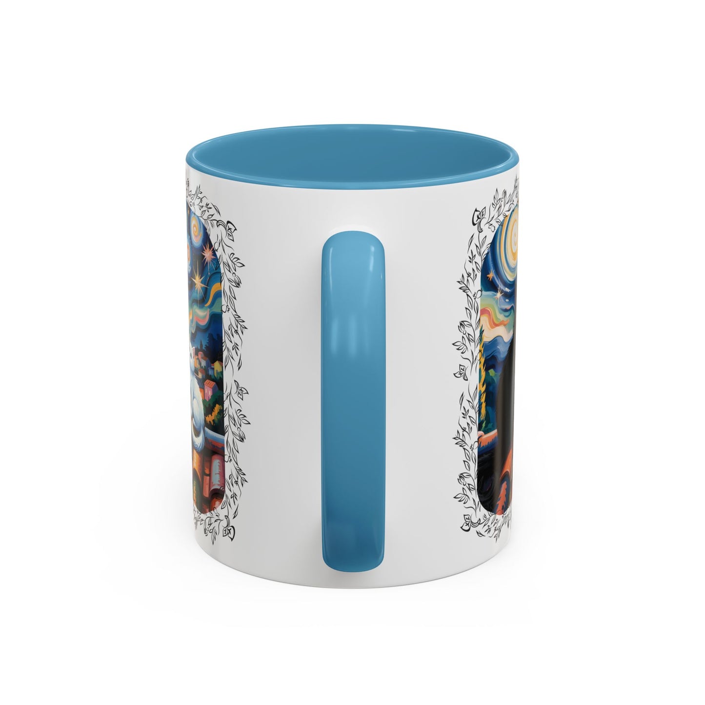 Starry Night Cats Coffee Mug – Van Gogh Inspired Cat Art | Cat Lovers Gift (11oz / 15oz) - 14758