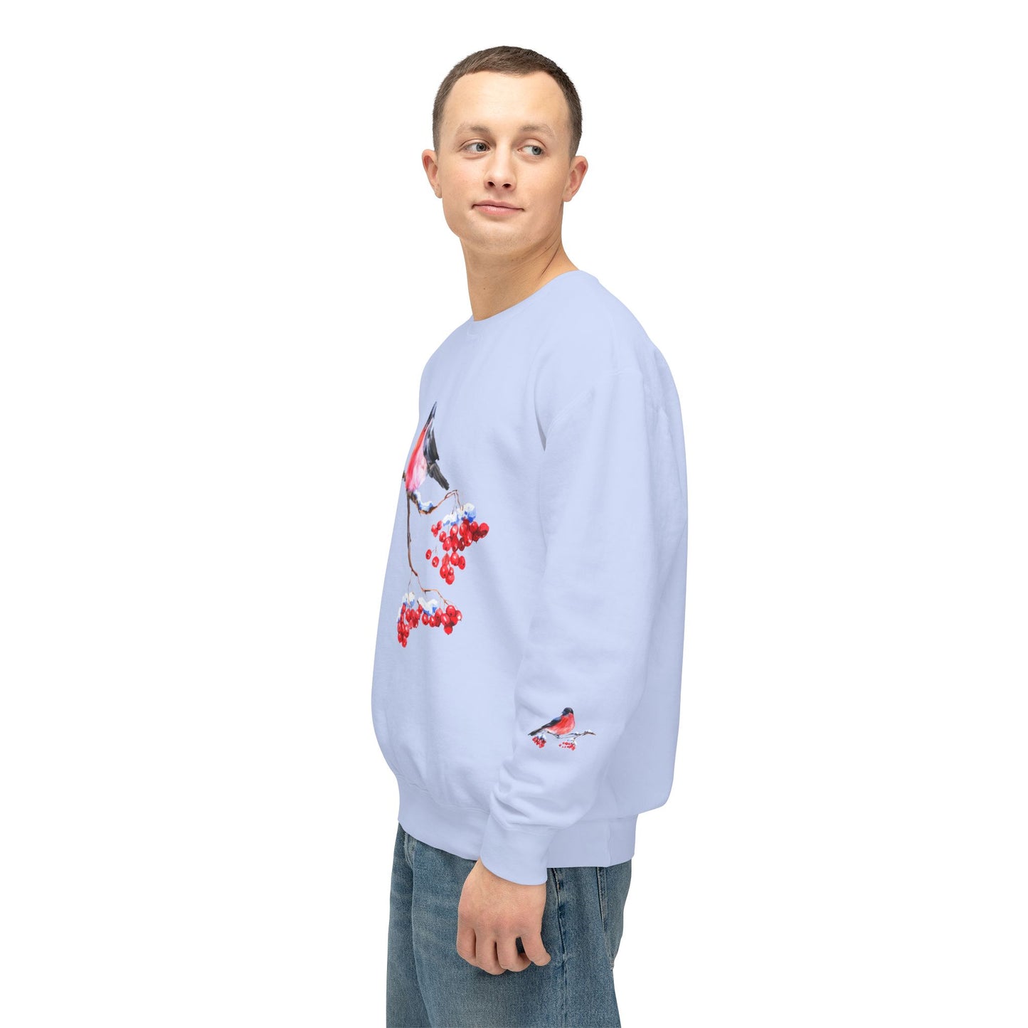 Bird & Cherry - Unisex Lightweight Crewneck Sweatshirt - 10336