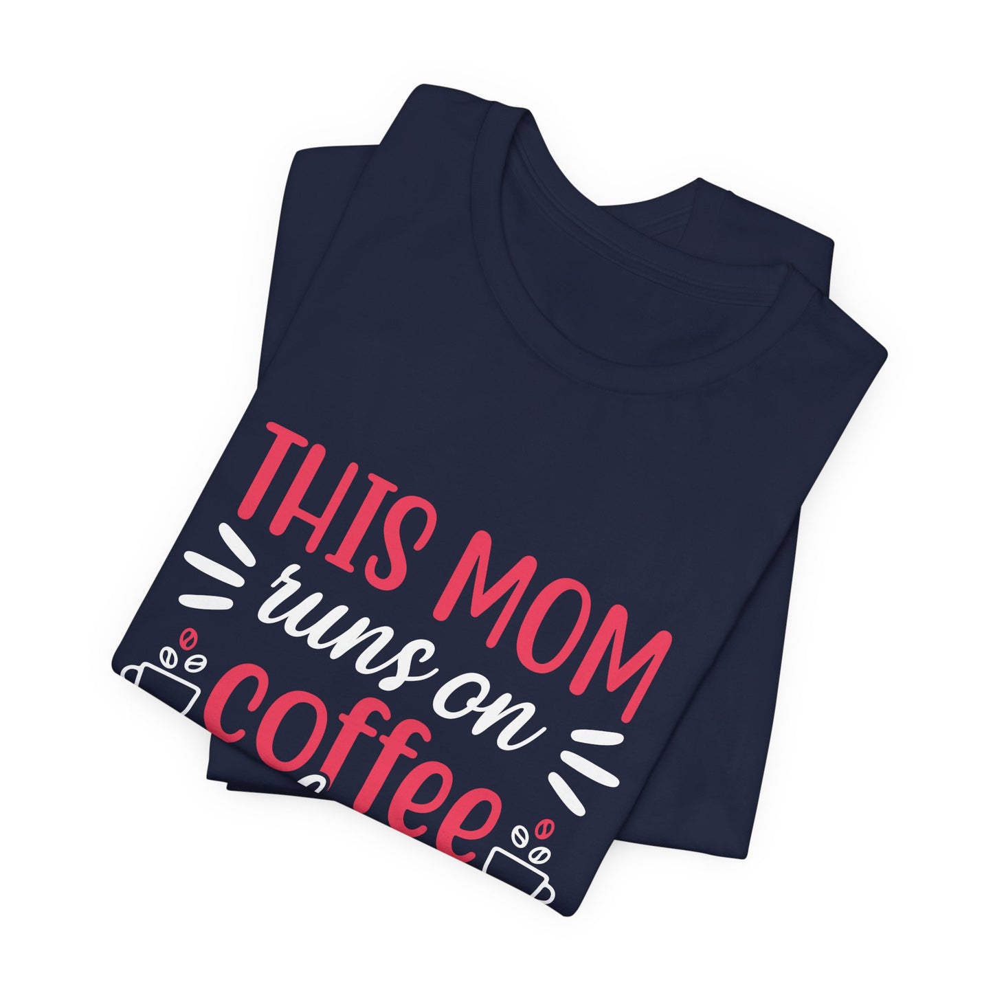 This Mom Runs On Coffee & Yoga - Unisex Jersey Short Sleeve Tee - 12527