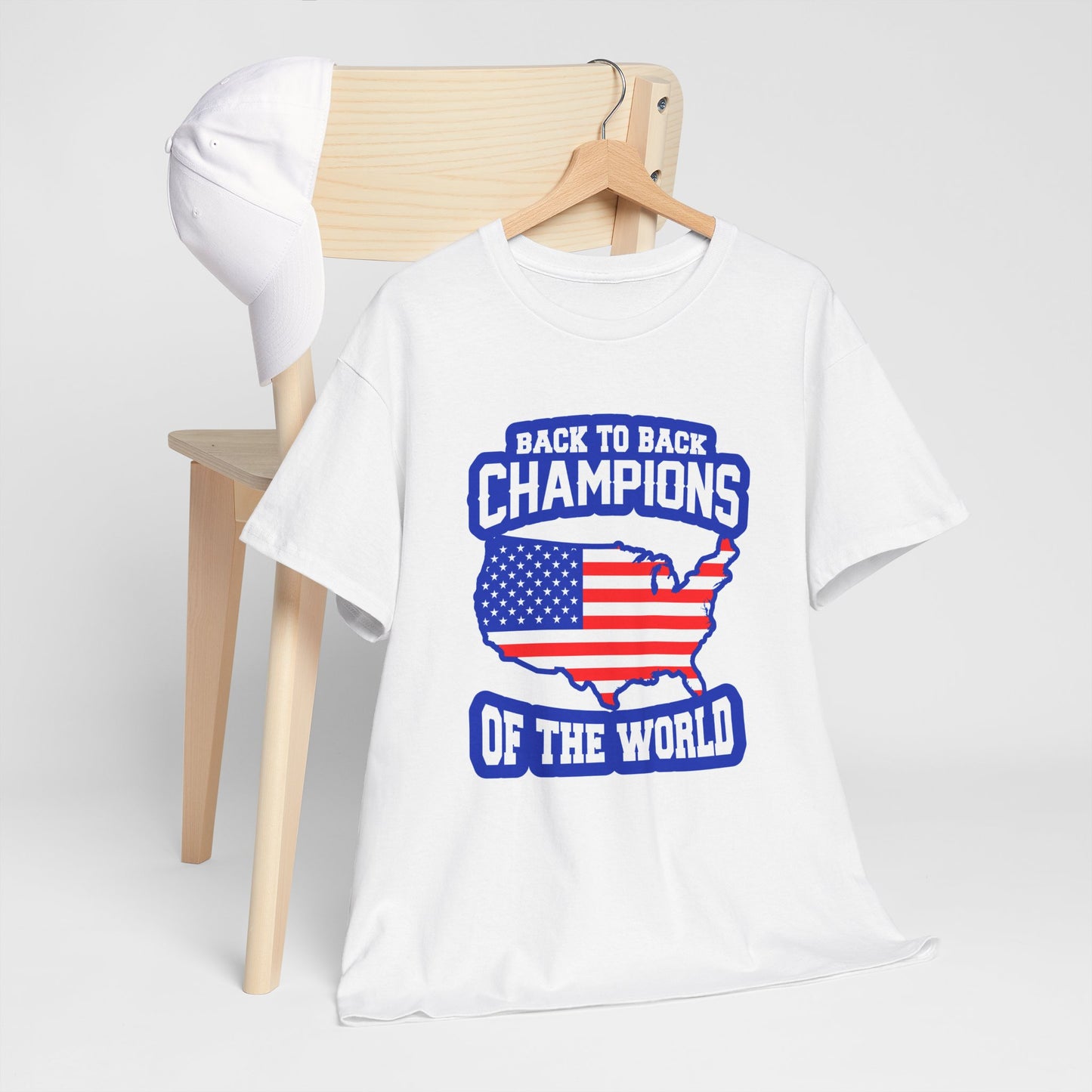 Back-to-Back Champions Unisex Tee | Perfect for Sports Fans, Casual Wear, Gifts, Fourth of July, BBQ Events - 13597