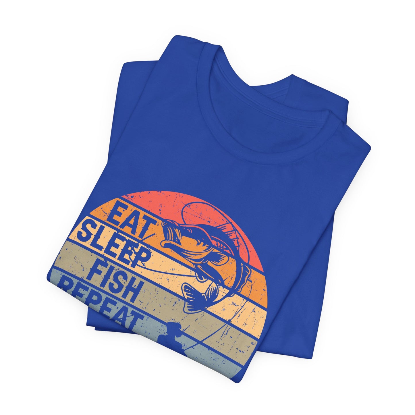 Fishing: Eat, Sleep, Fish, Repeat - Unisex Jersey Short Sleeve Tee - 14048
