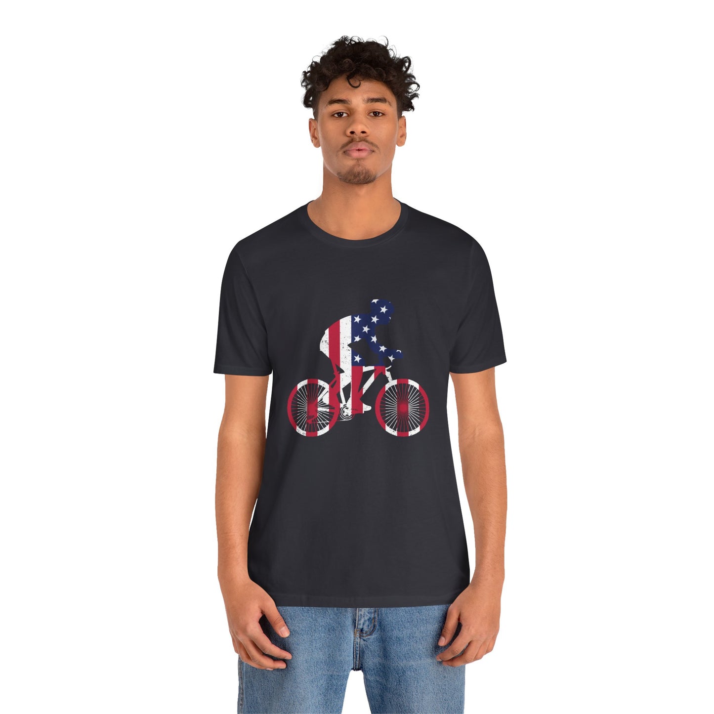 Bicycle: Patriotic Pedals - Unisex Jersey Short Sleeve Tee